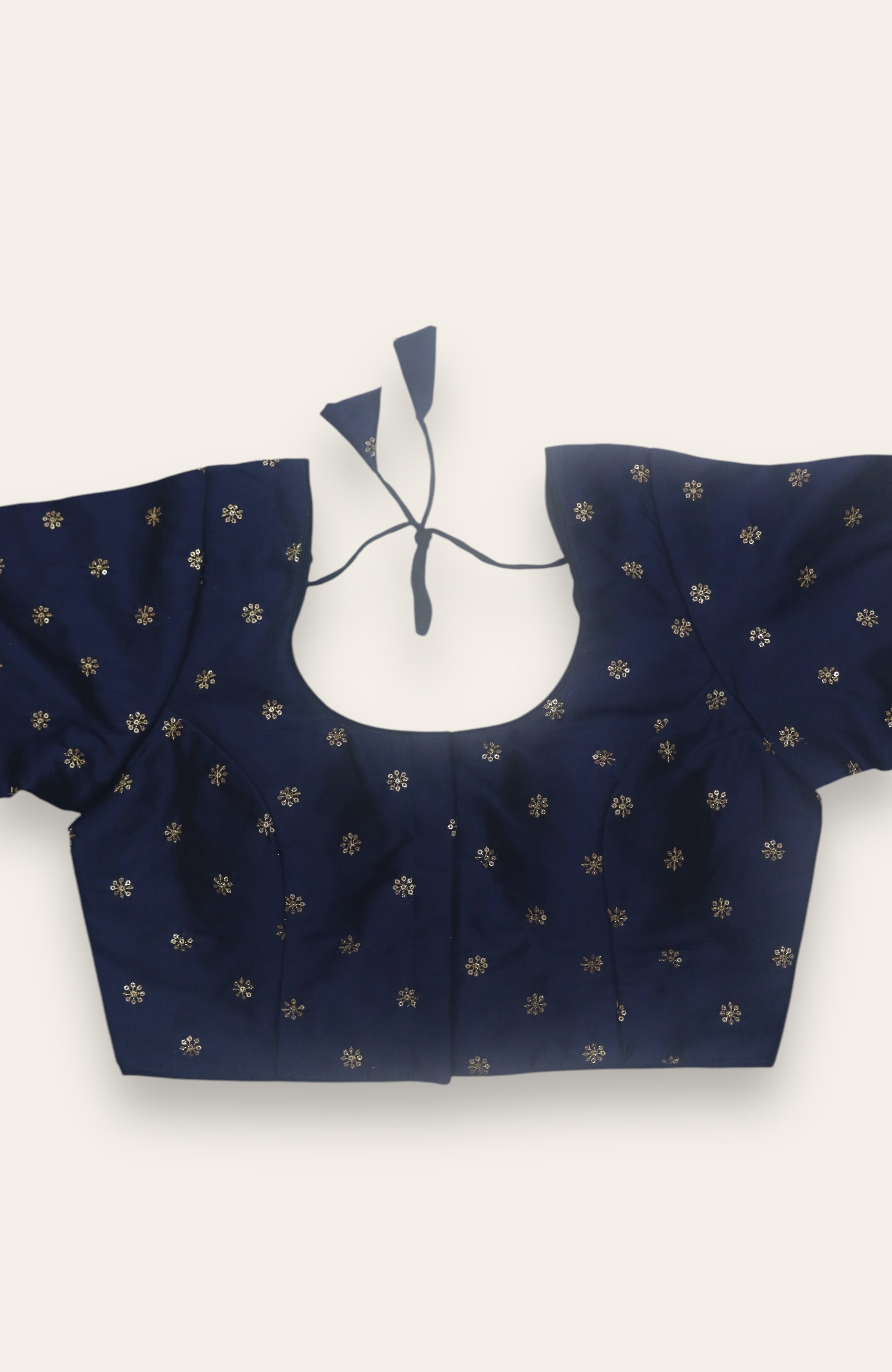 DESIGNER READYMADE SAREE BLOUSE - NAVYBLUE