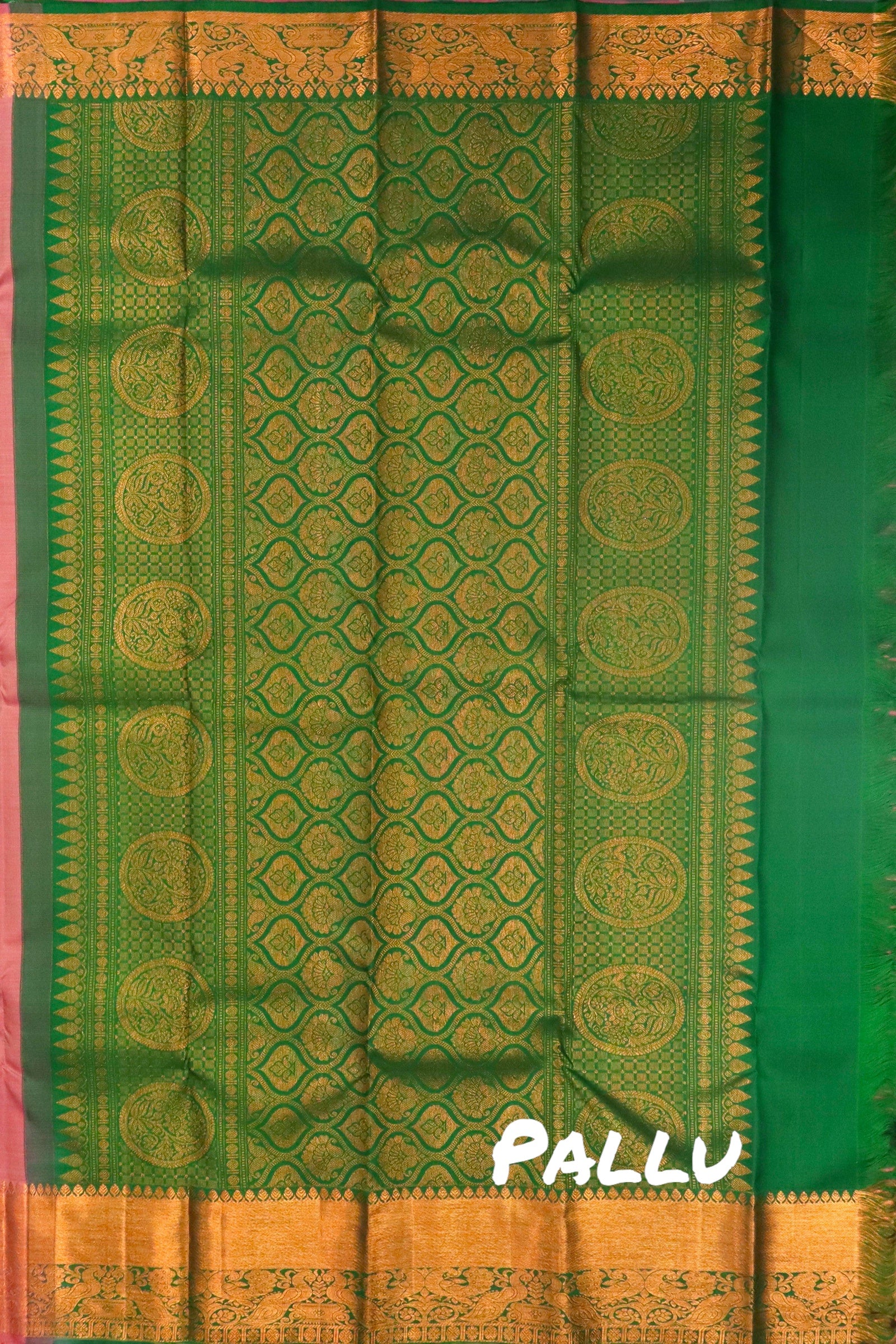 THULIAN PINK KANCHIPURAM PURE SILK SAREE | SILKMARK® CERTIFIED