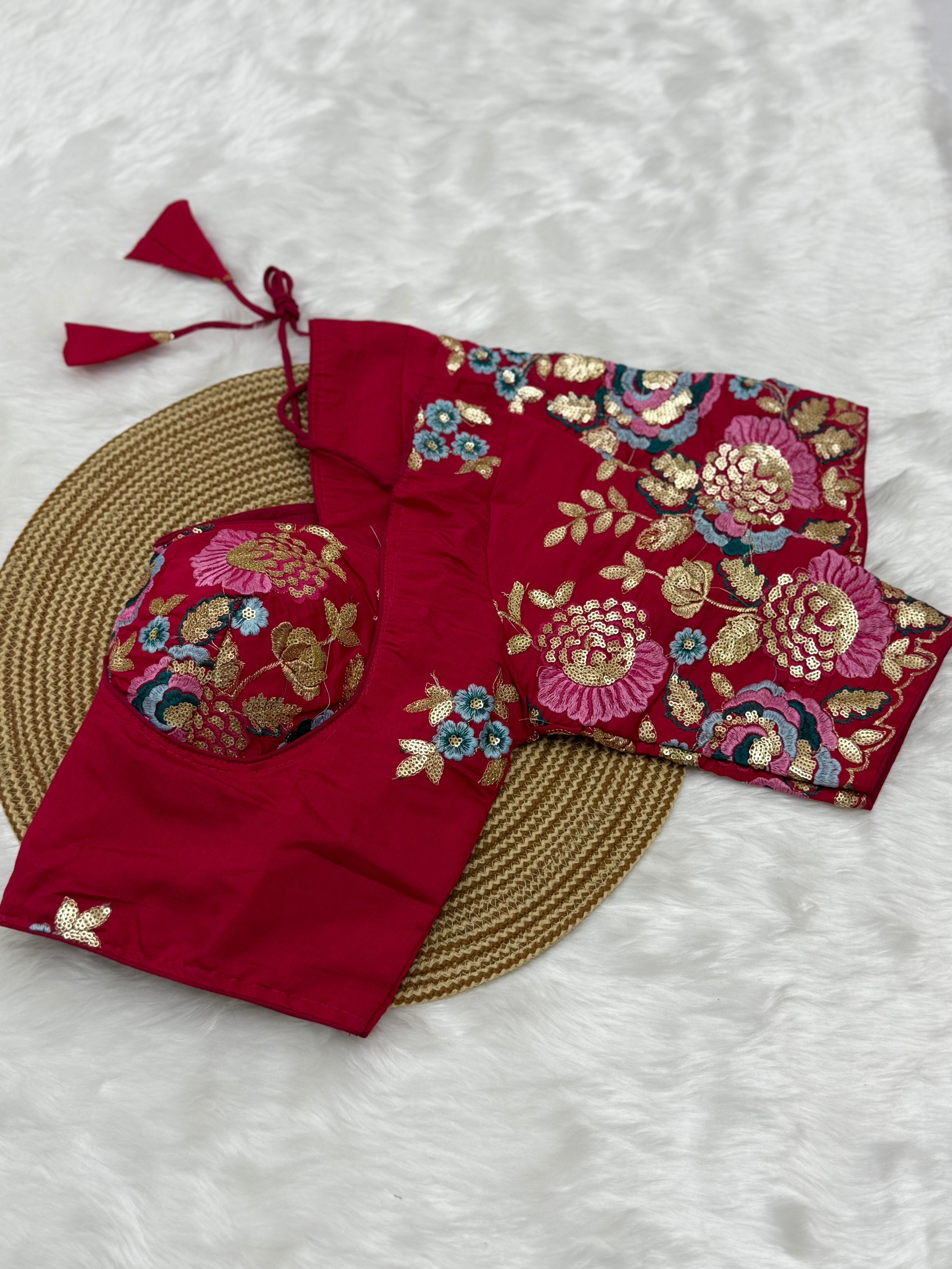 DESIGNER EMBRO-SEQUIN WORK BLOUSE