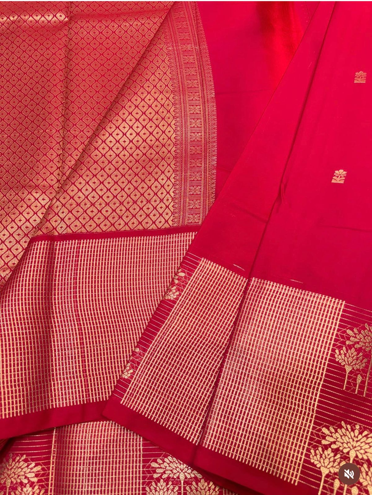 PREMIUM SEMI KANCHI SILK SAREE - HOT PINK