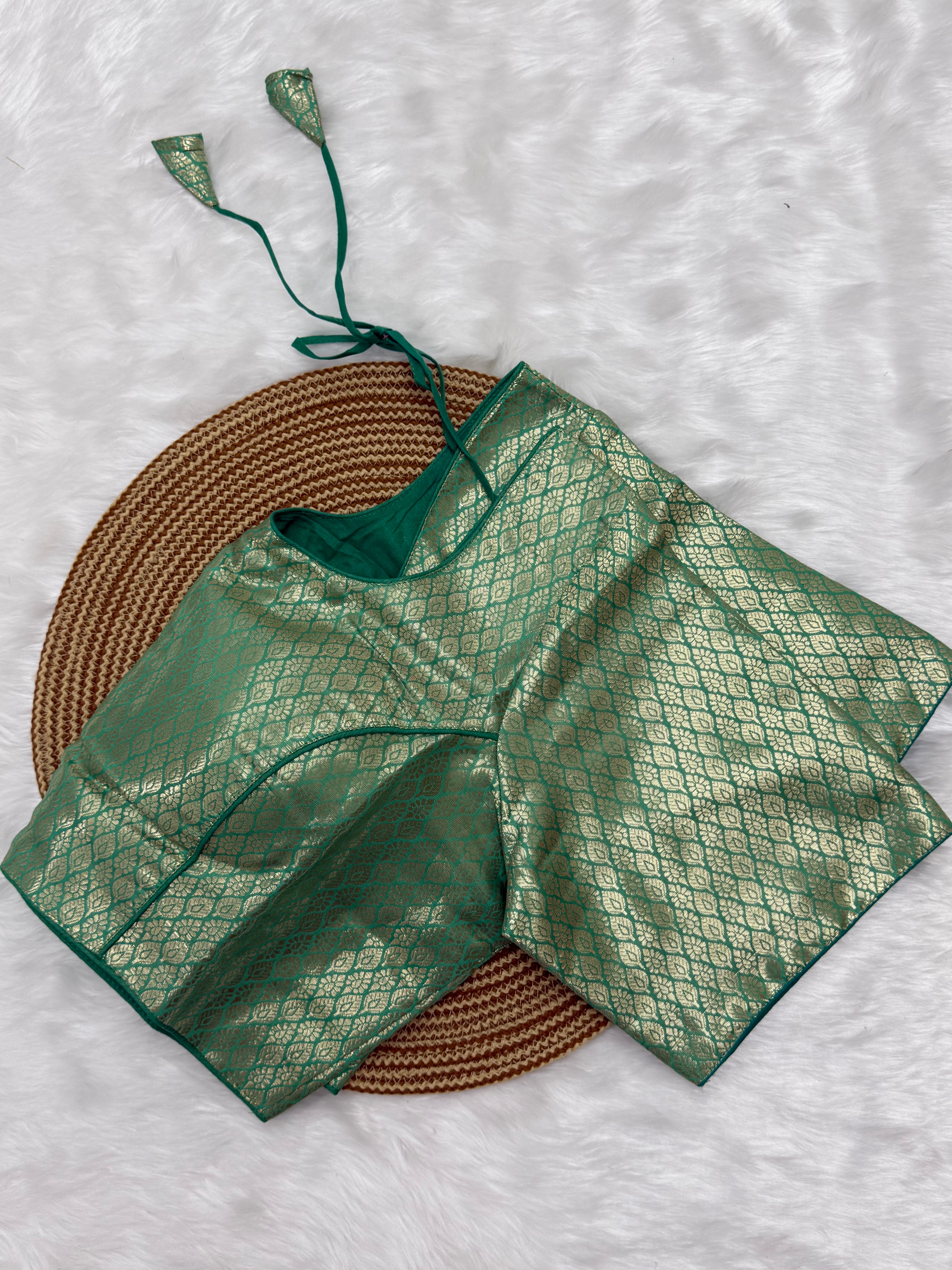 READYMADE JACQUARD SAREE BLOUSE