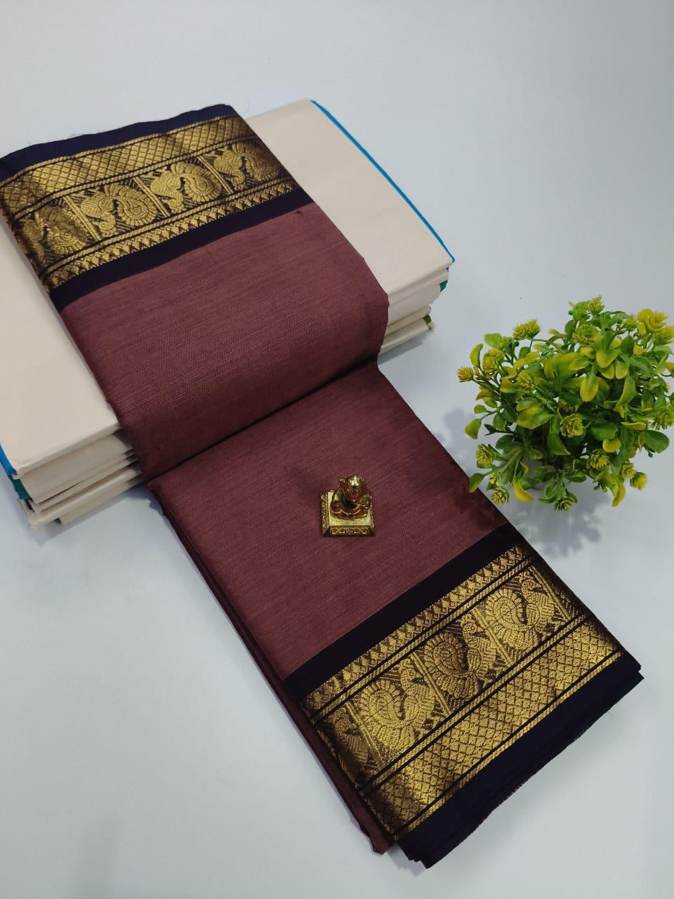CHETTINAD COTTON SAREES - BLUSH