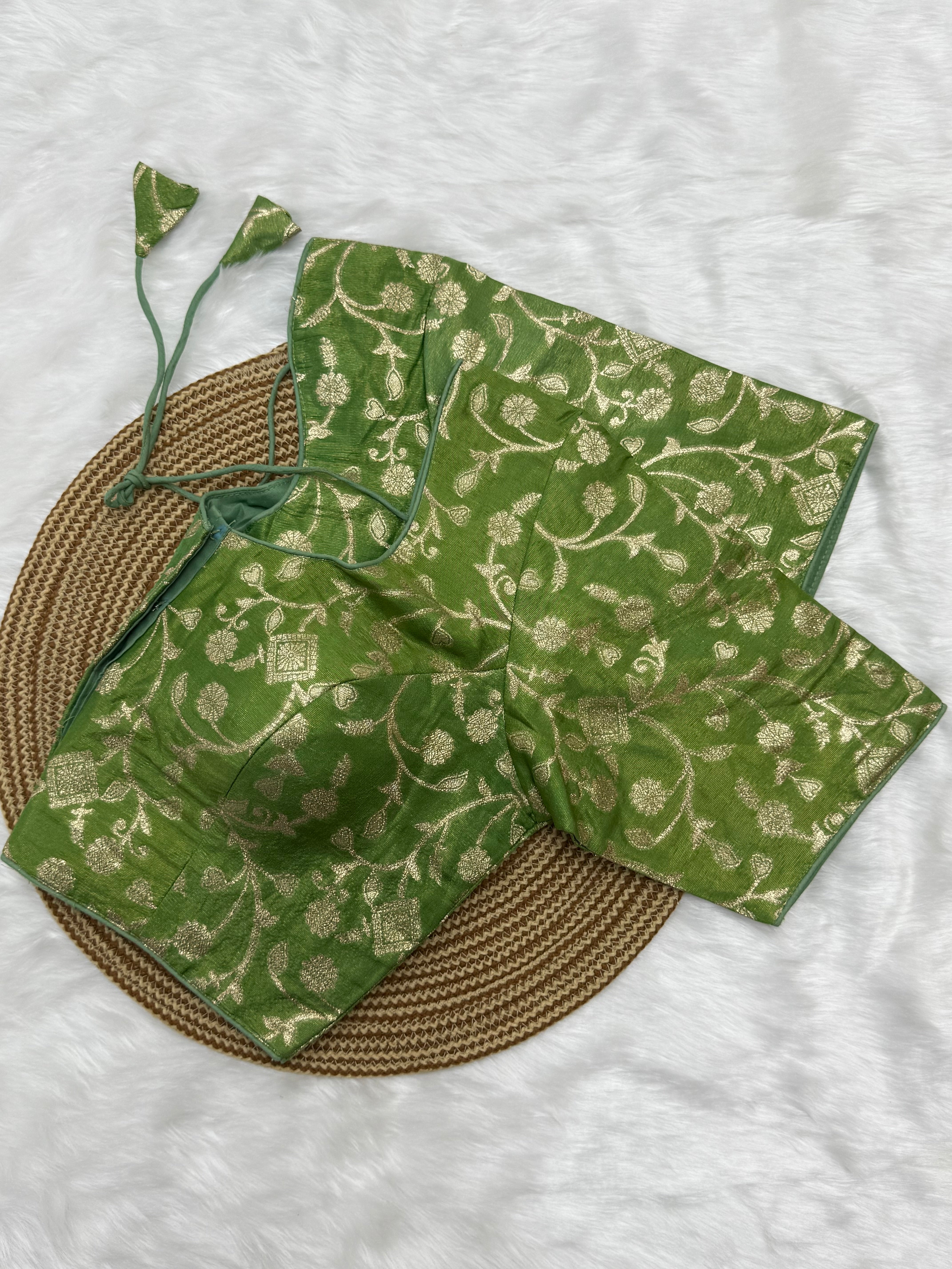 READYMADE JACQUARD SAREE BLOUSE