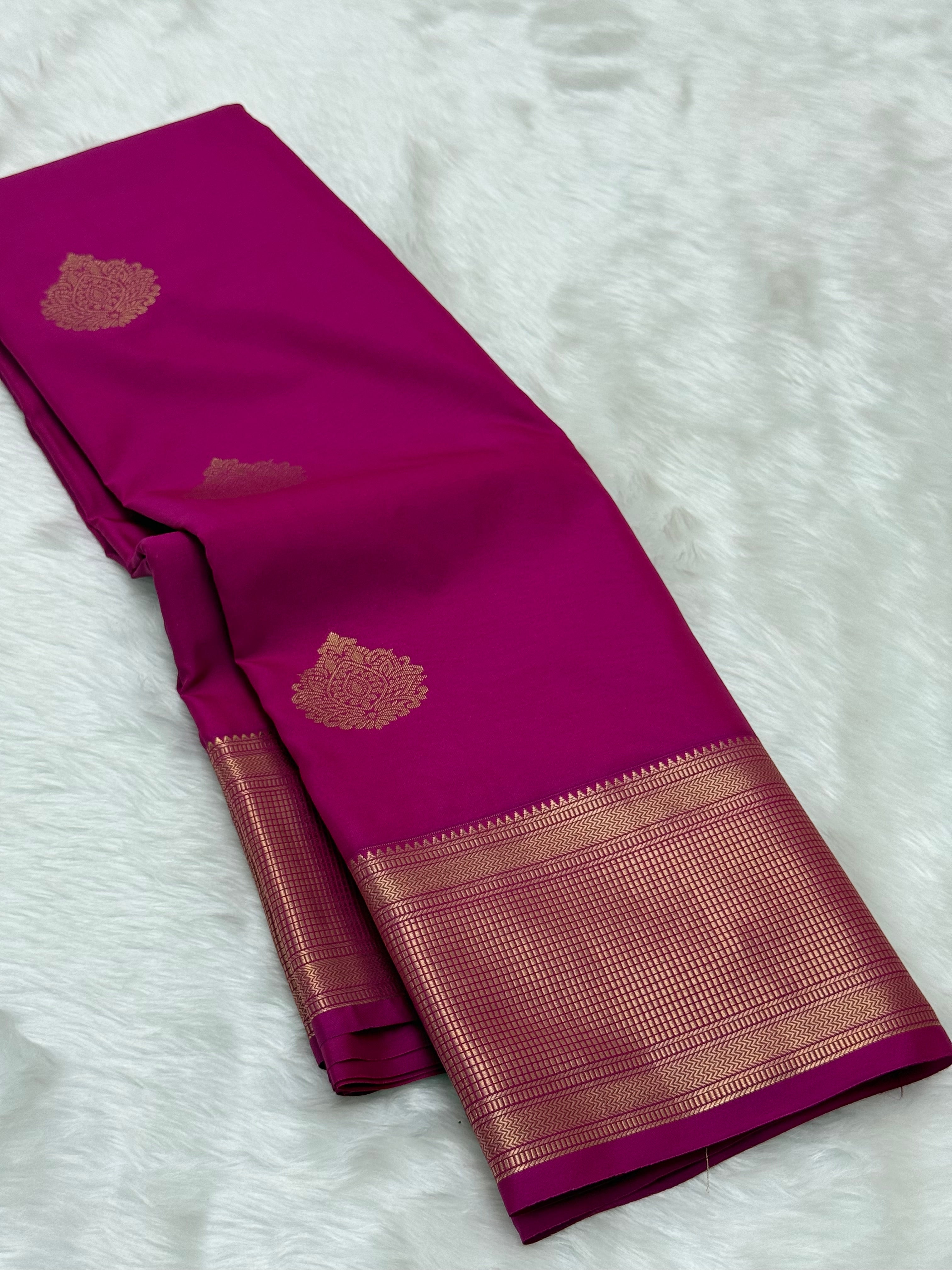 PREMIUM SEMI KANCHI SILK SAREE - PINK