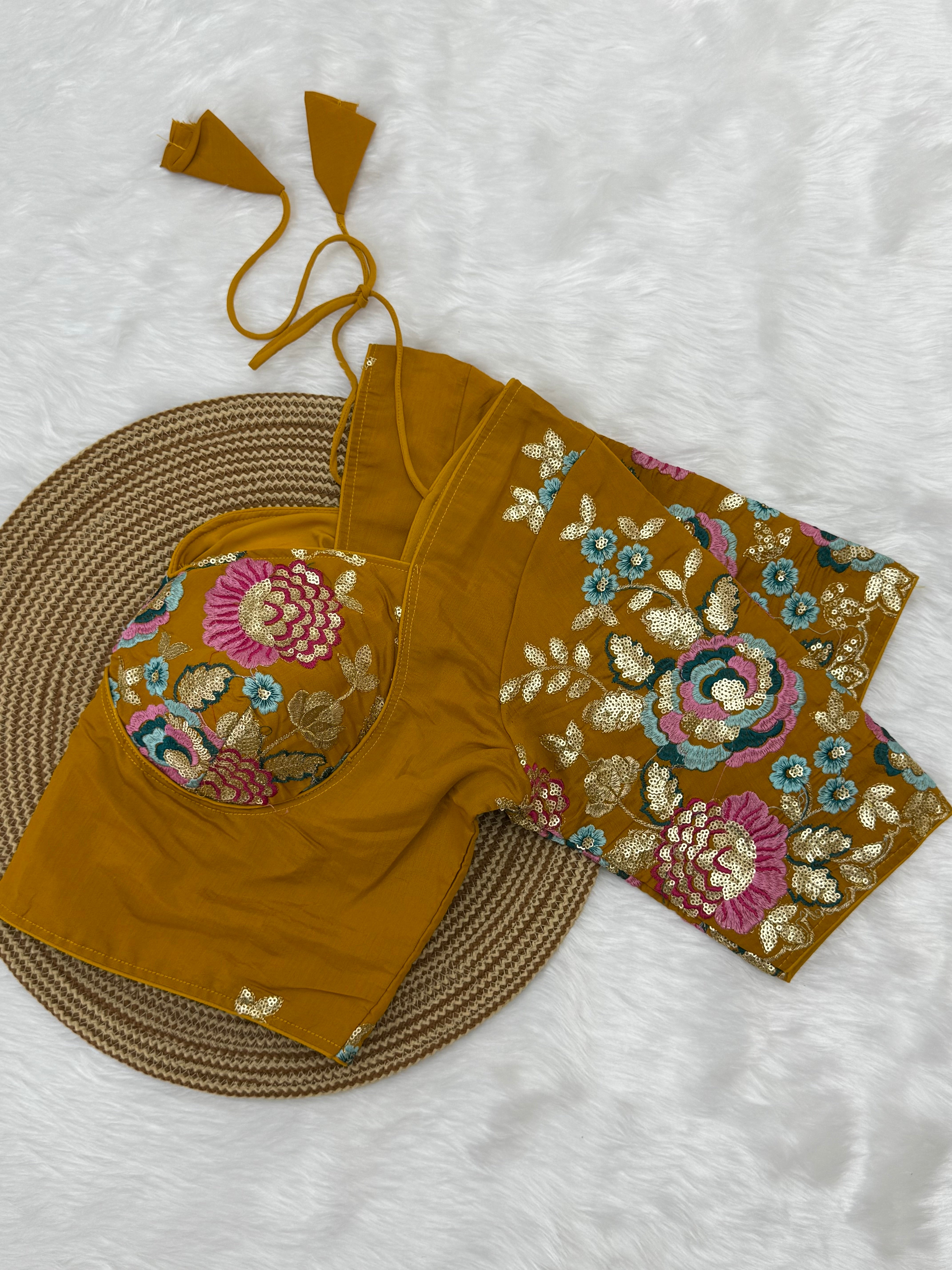 DESIGNER EMBRO-SEQUIN WORK BLOUSE
