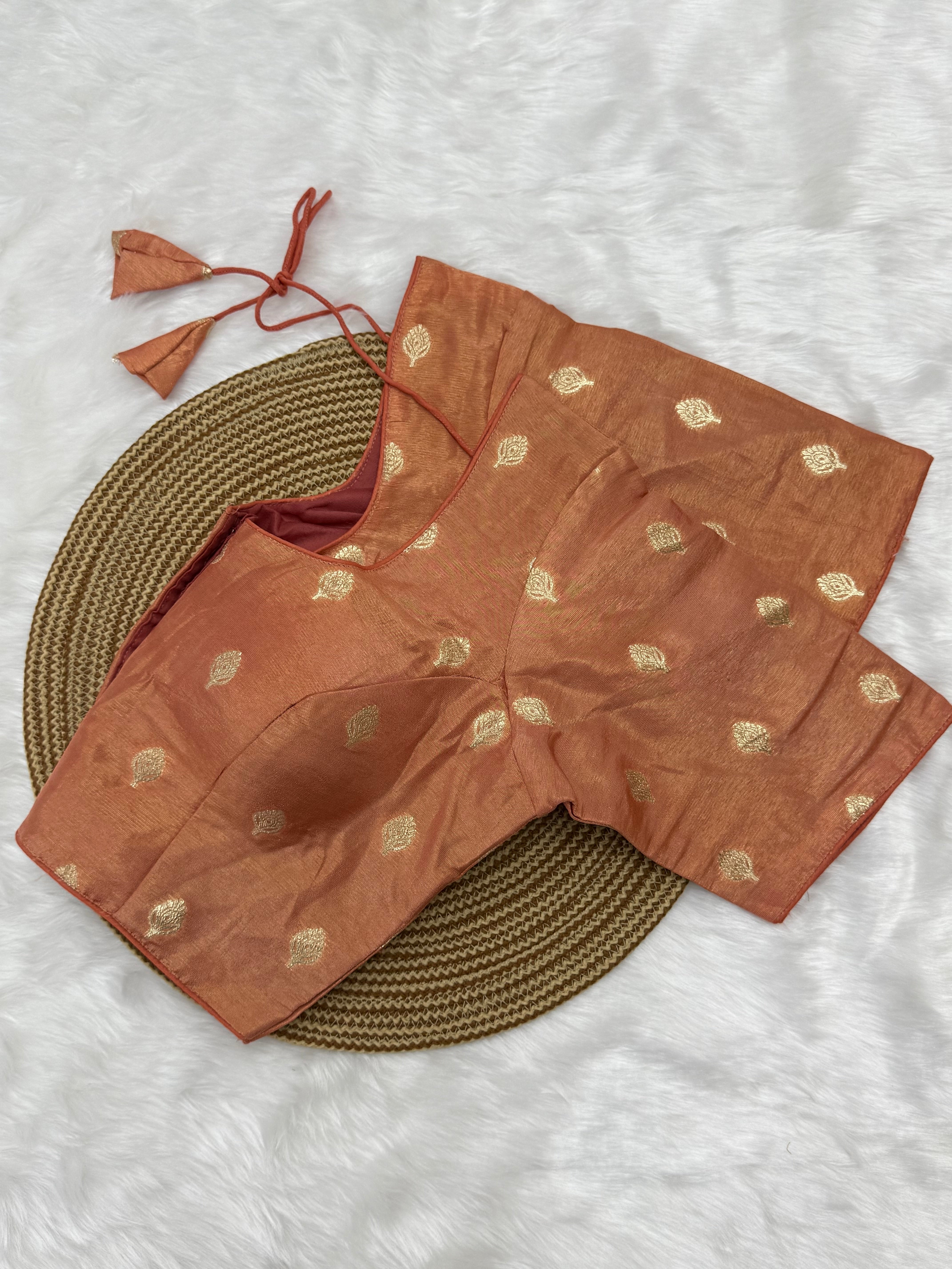 READYMADE JACQUARD SAREE BLOUSE