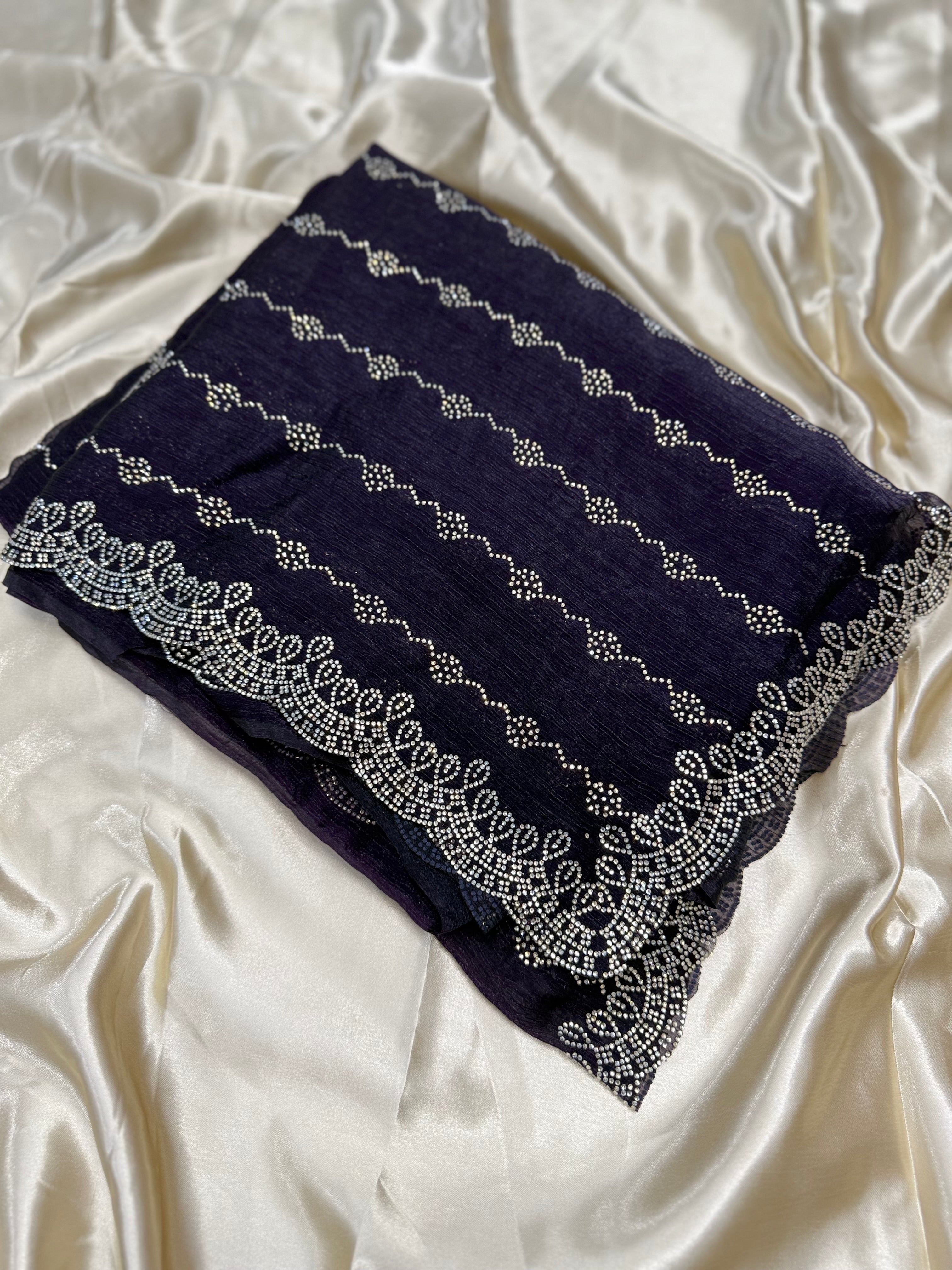 PREMIUM DESIGNER FANCY SAREE - WINE
