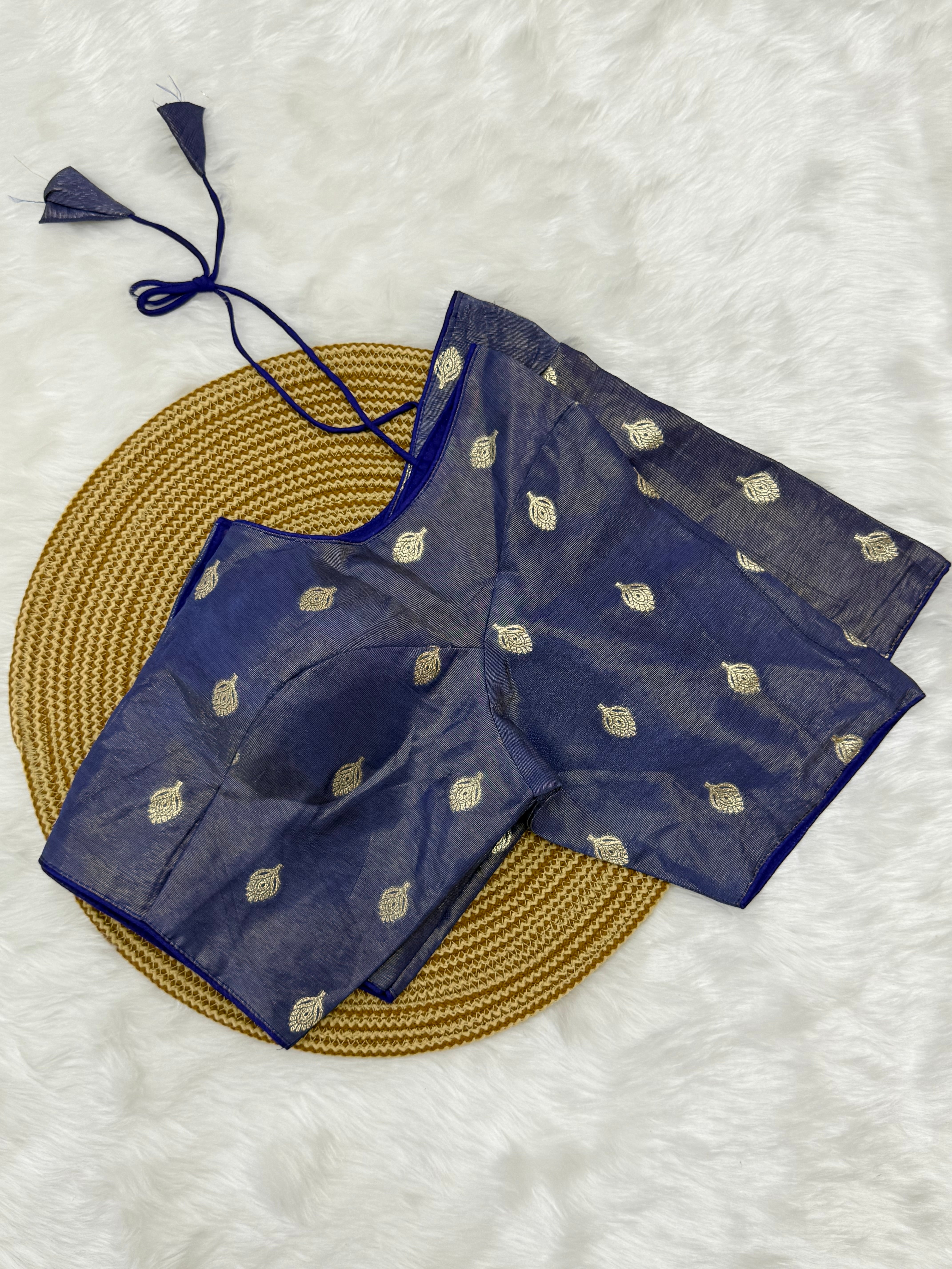READYMADE JACQUARD SAREE BLOUSE