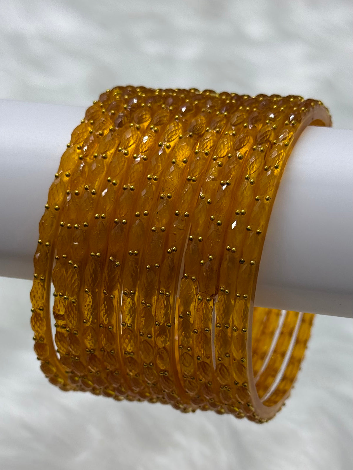 RAINDROP GLASS BANGLES PACK OF 12