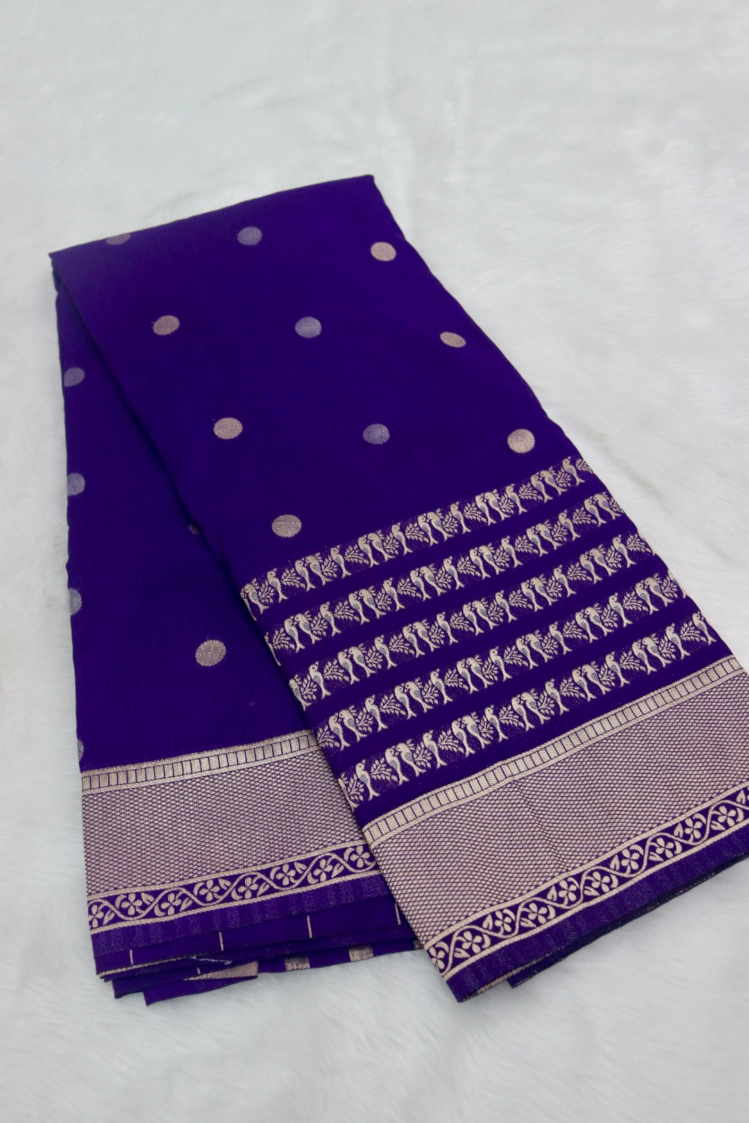 PREMIUM DESIGNER FANCY SAREE - PURPLE