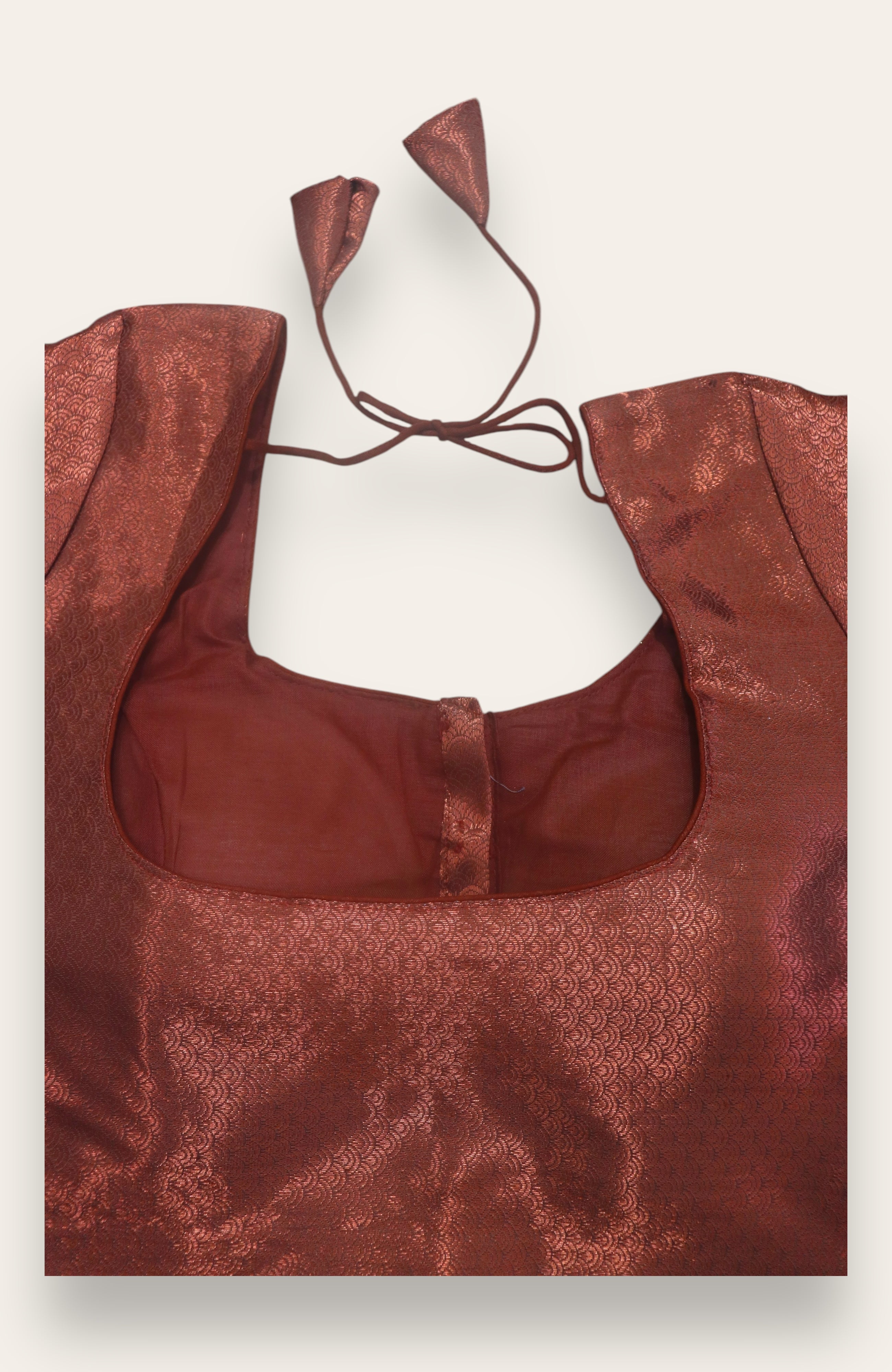 DESIGNER READYMADE BLOUSE - COPPER