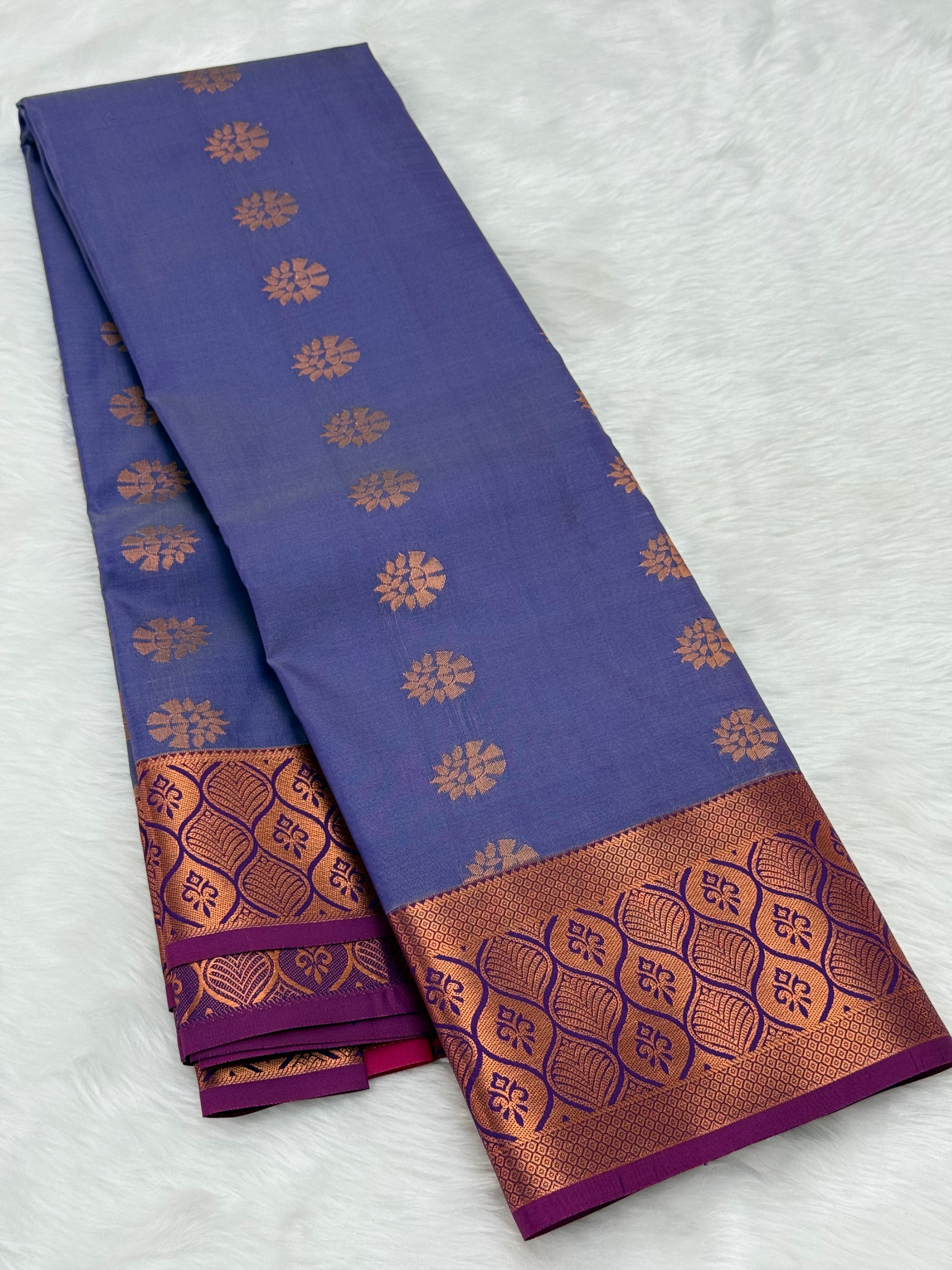 KARUNYA'S SPECIAL SOFT SILK SAREE - MEDIUM PURPLE