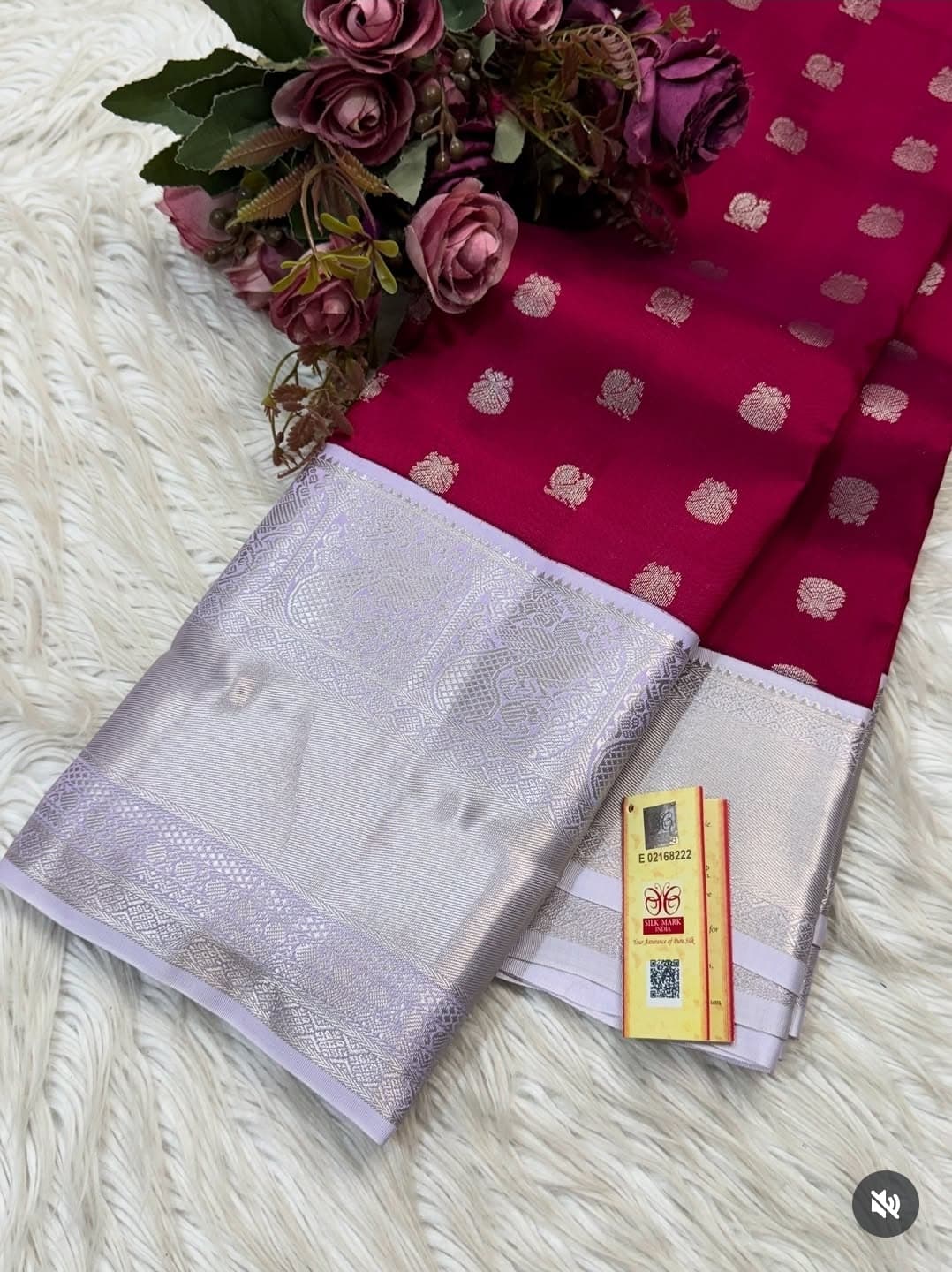 KANCHIPURAM PURE SILK SAREE | SILKMARK® CERTIFIED -  DARK PINK
