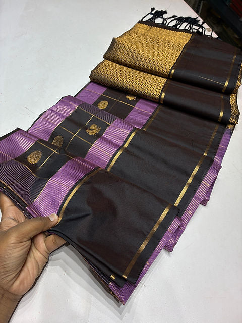 PREMIUM TRUFFLE LAVENDER PAALUM PAZHAMUM SAREE