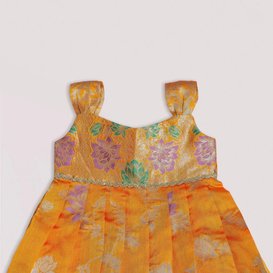 YELLOW NEW BORN FROCK