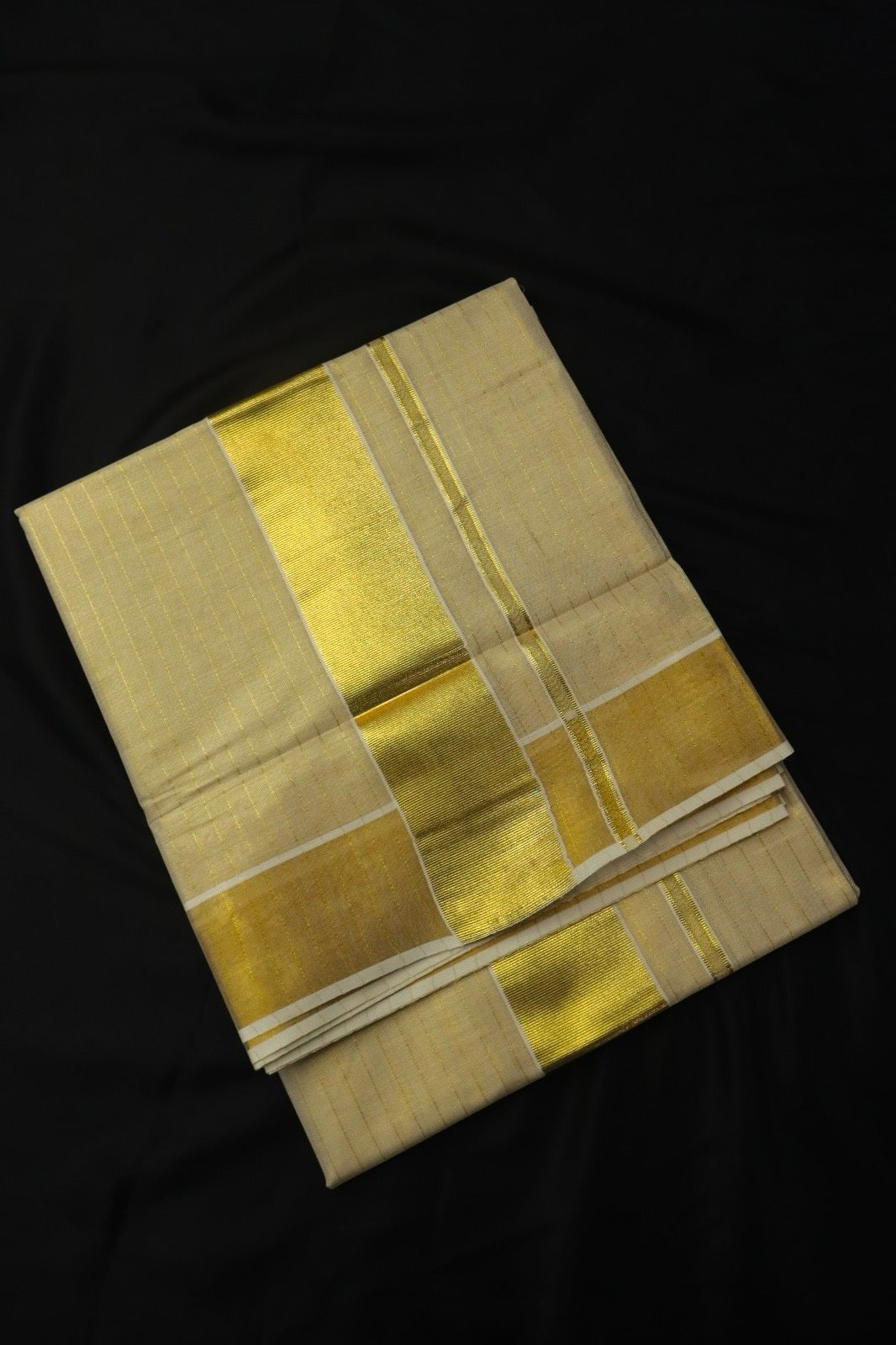 TISSUE KASAVU KERALA SAREE - GOLD