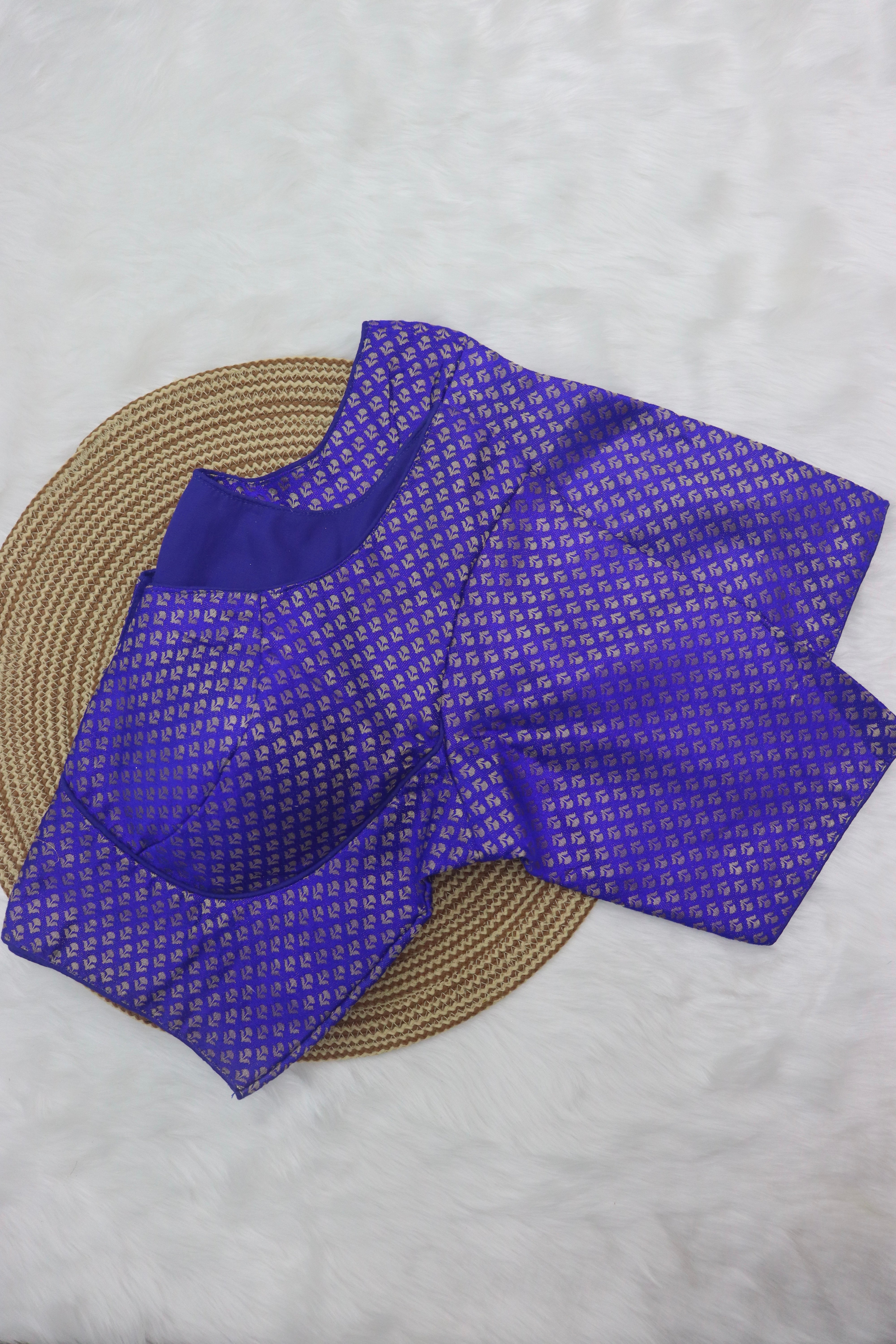READYMADE JACQUARD SAREE BLOUSE