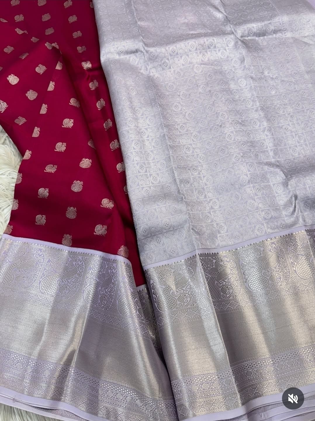 KANCHIPURAM PURE SILK SAREE | SILKMARK® CERTIFIED -  DARK PINK