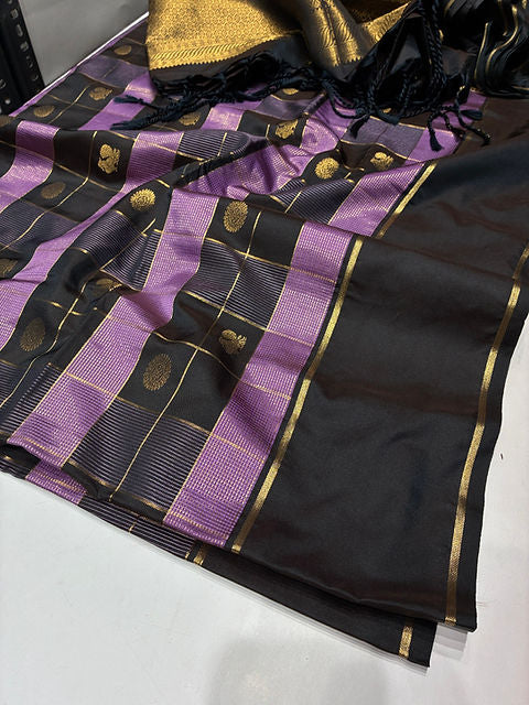 PREMIUM TRUFFLE LAVENDER PAALUM PAZHAMUM SAREE