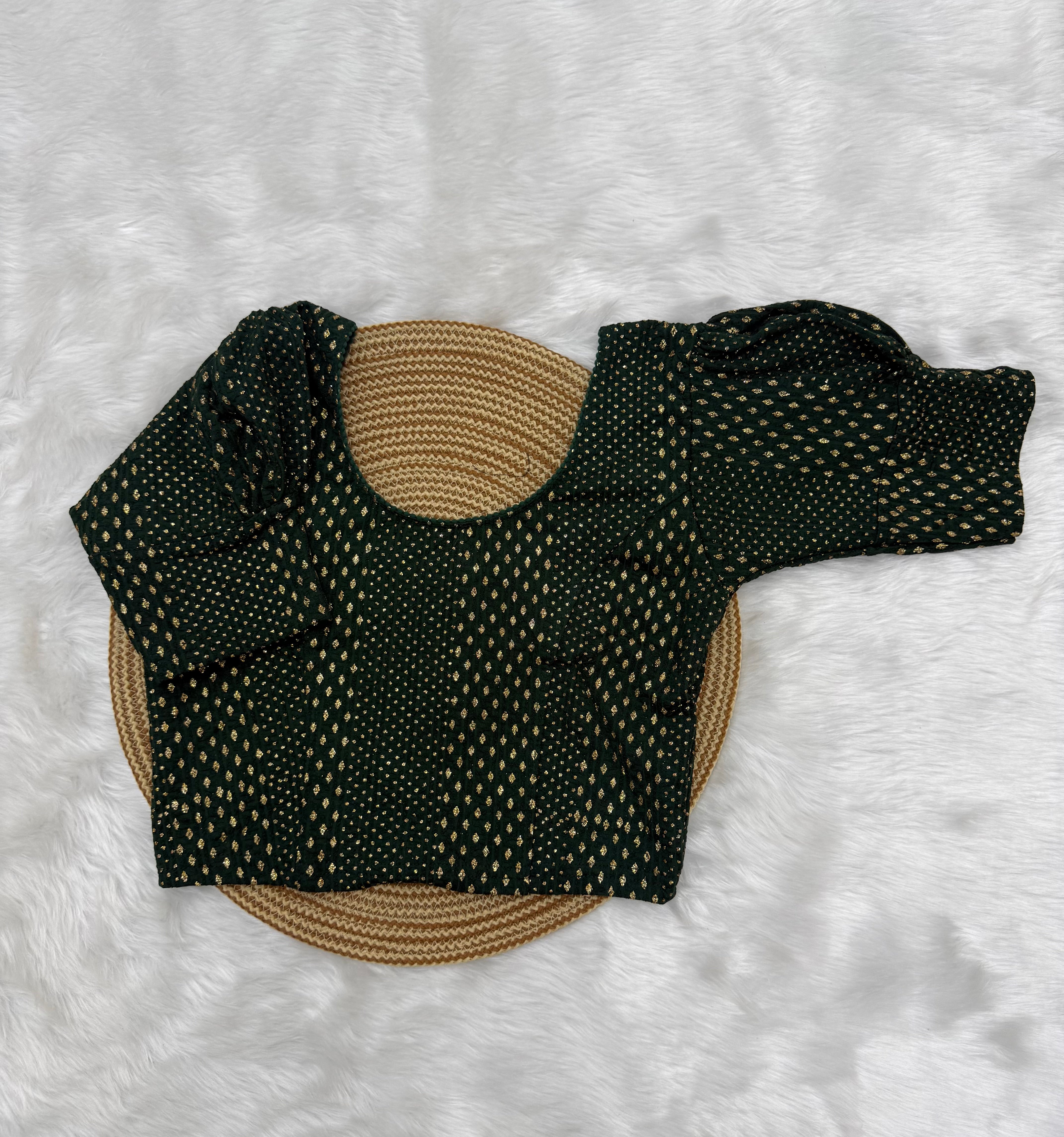 DESIGNER STRETCHABLE BLOUSE - GREEN