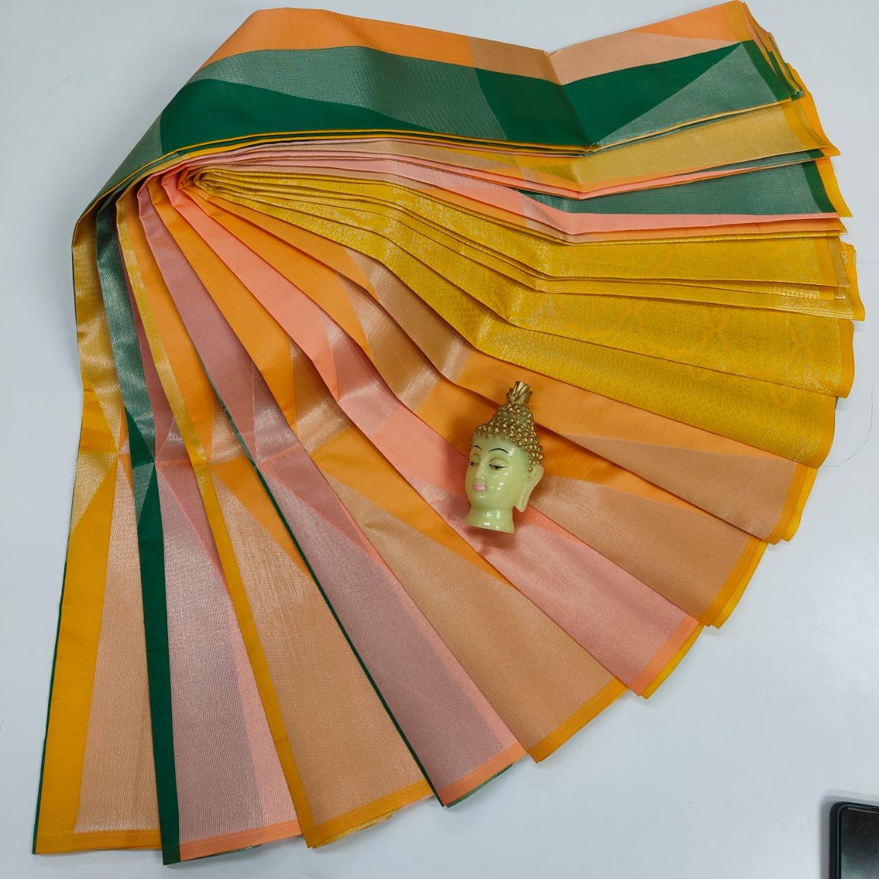 TRENDING RAINBOW SAREES - MULTICOLOUR
