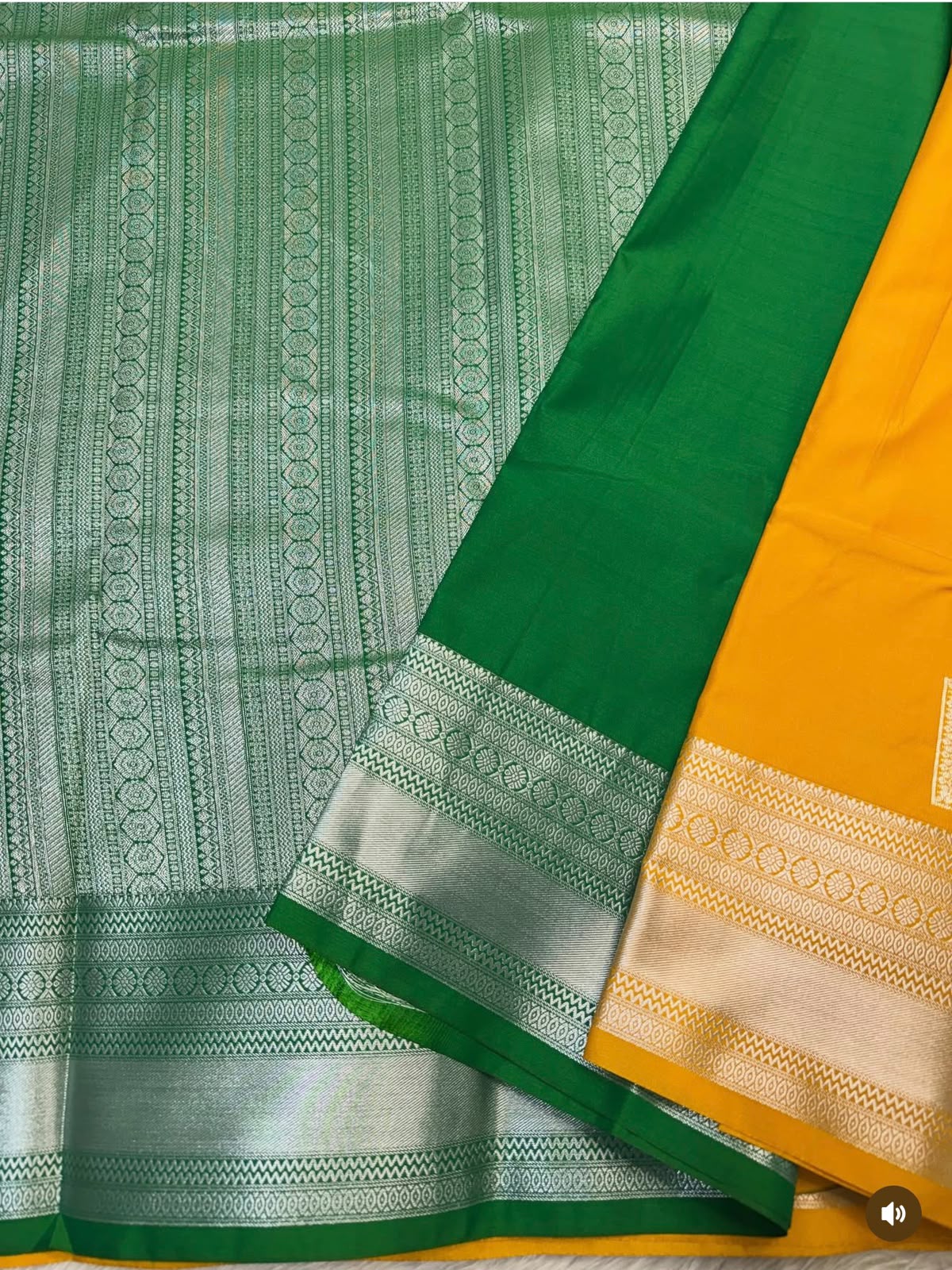 PREMIUM SEMI KANCHI SILK SAREE - HONEY YELLOW