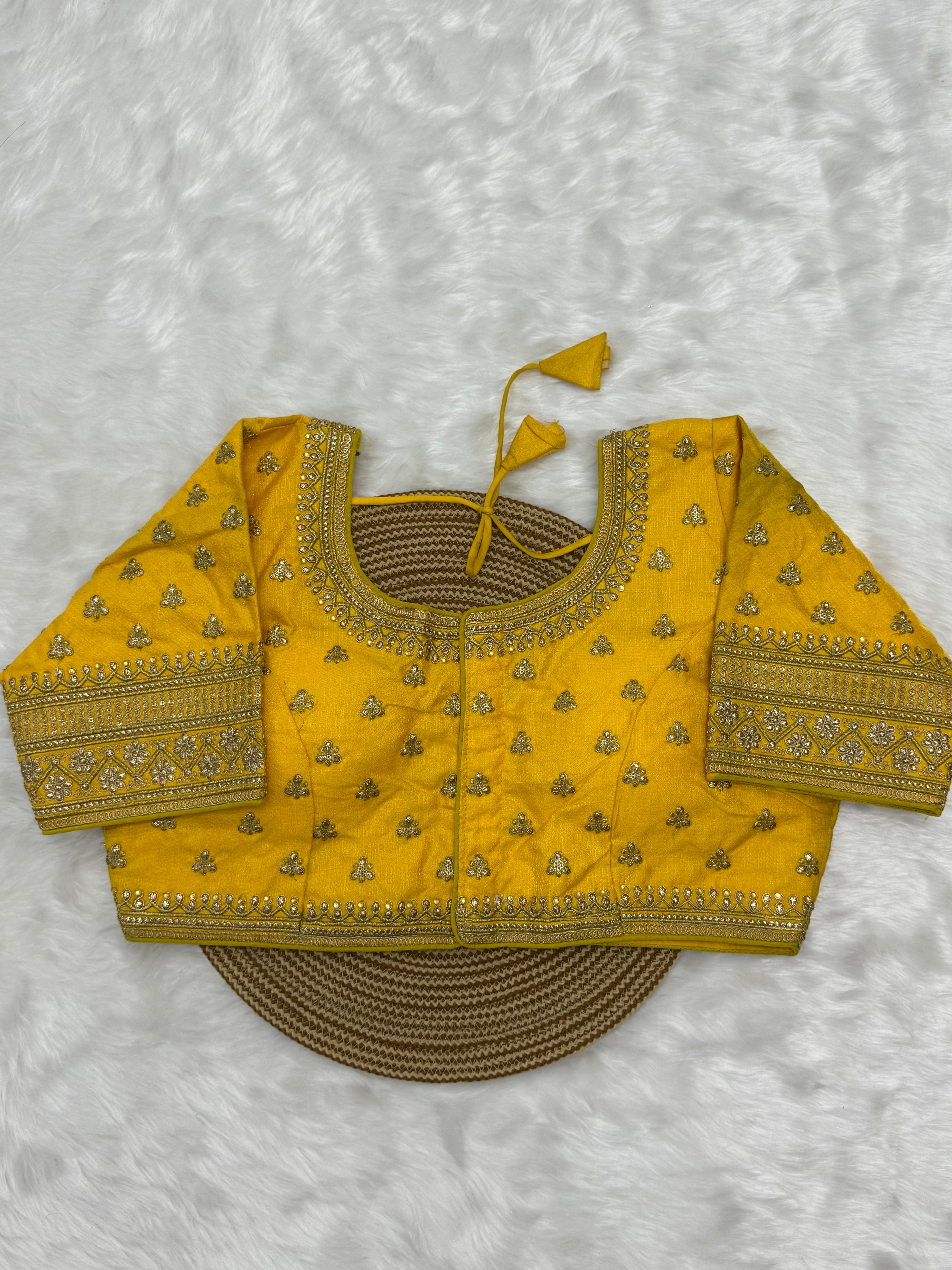 AARI WORK BRIDAL SAREE BLOUSE