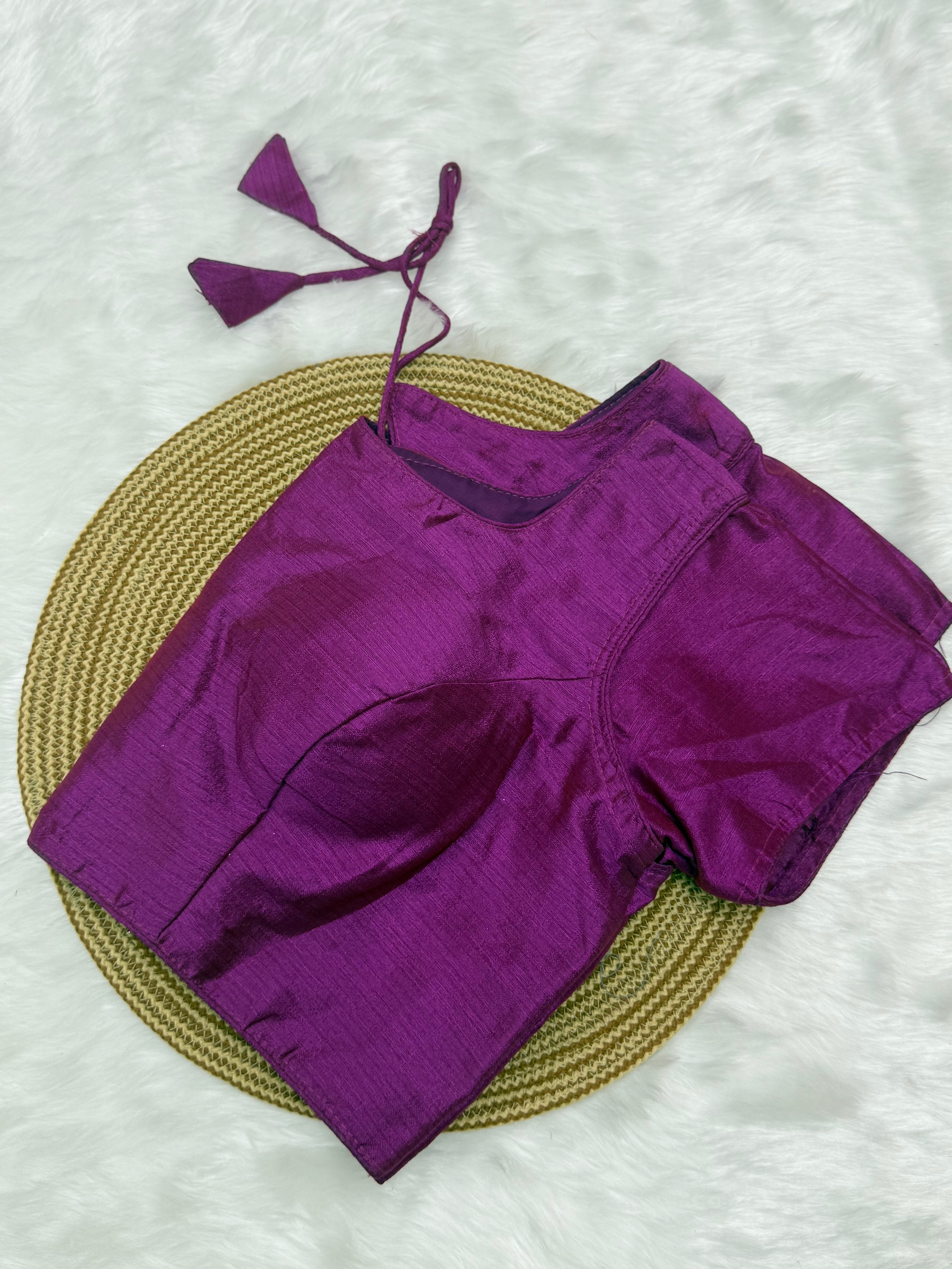 PLAIN READYMADE SAREE BLOUSE