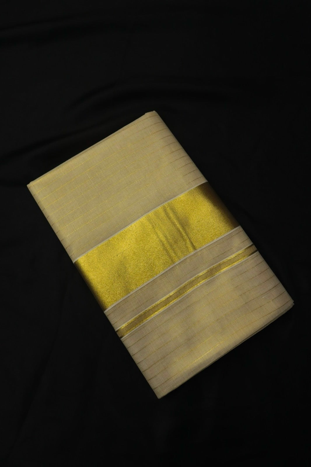 TISSUE KASAVU KERALA SAREE - GOLD