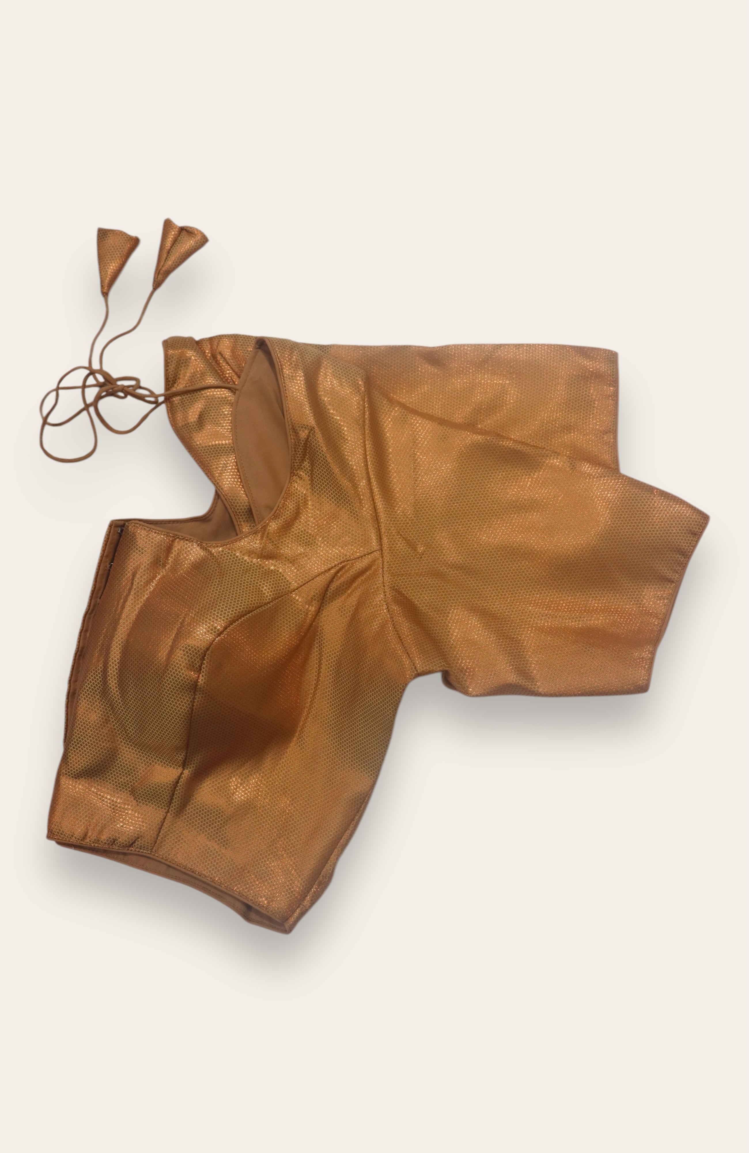 DESIGNER READYMADE BLOUSE - COPPER