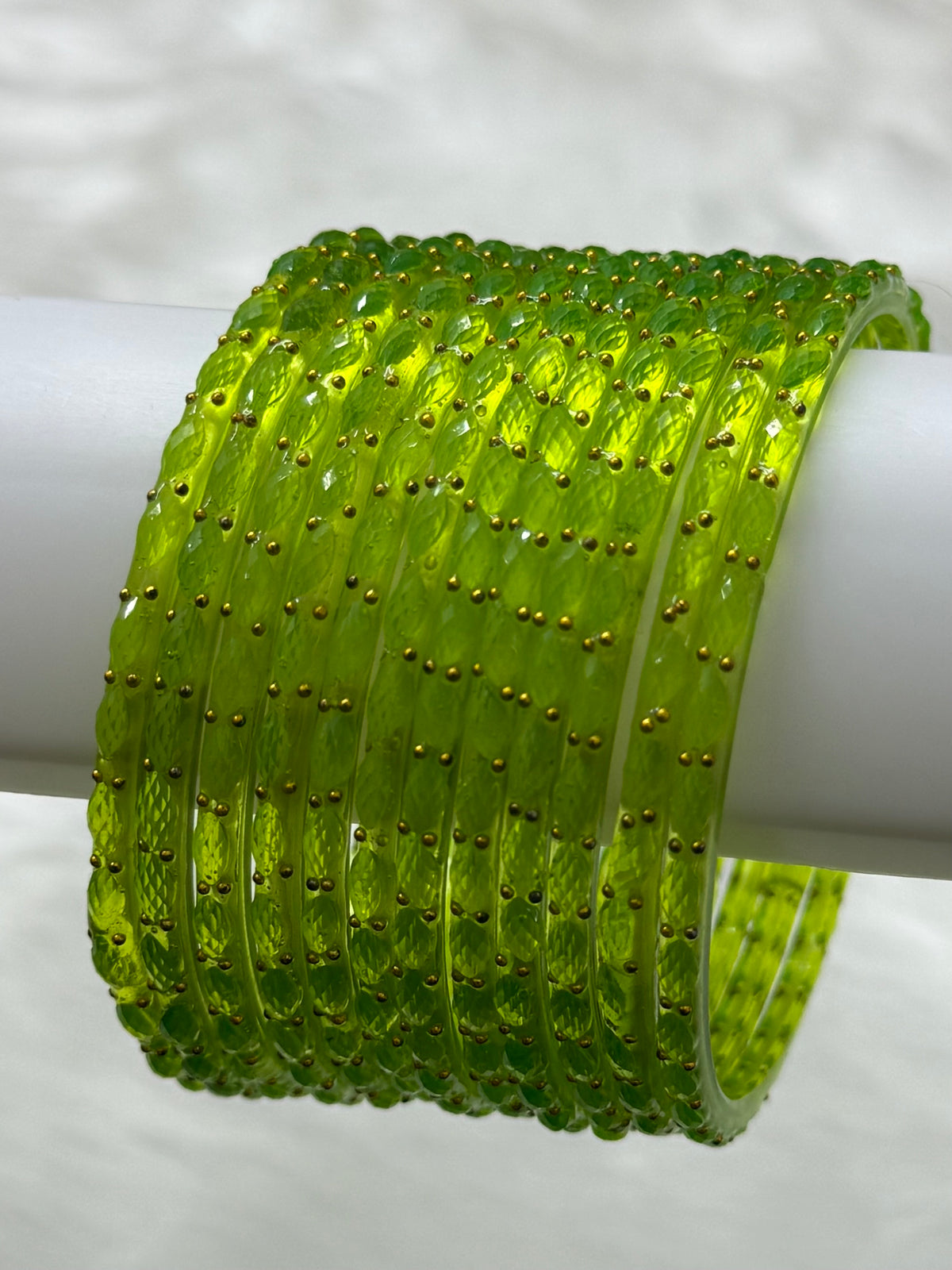 RAINDROP GLASS BANGLES PACK OF 12
