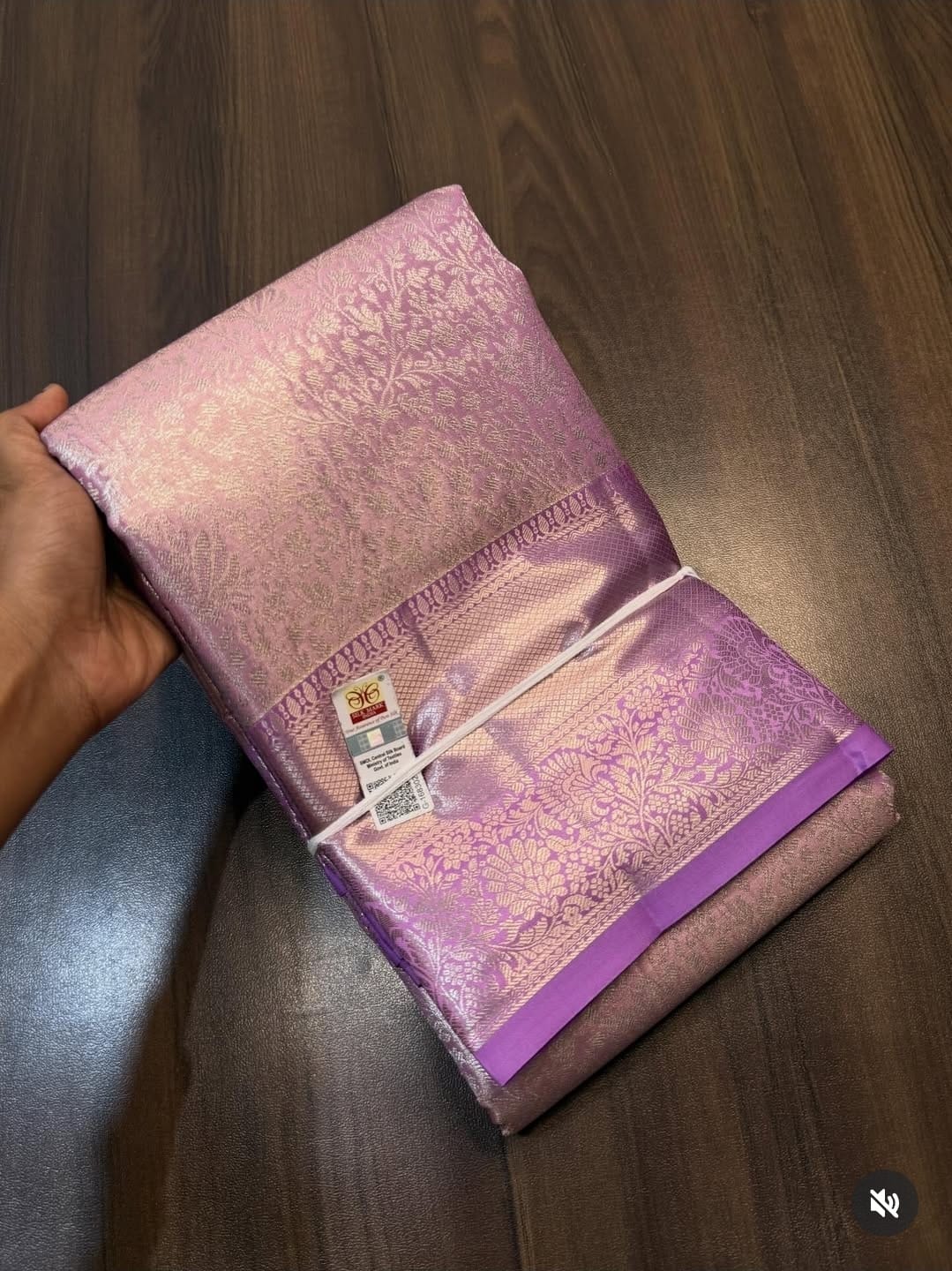 KANCHIPURAM PURE SILK SAREE | SILKMARK® CERTIFIED - LILAC