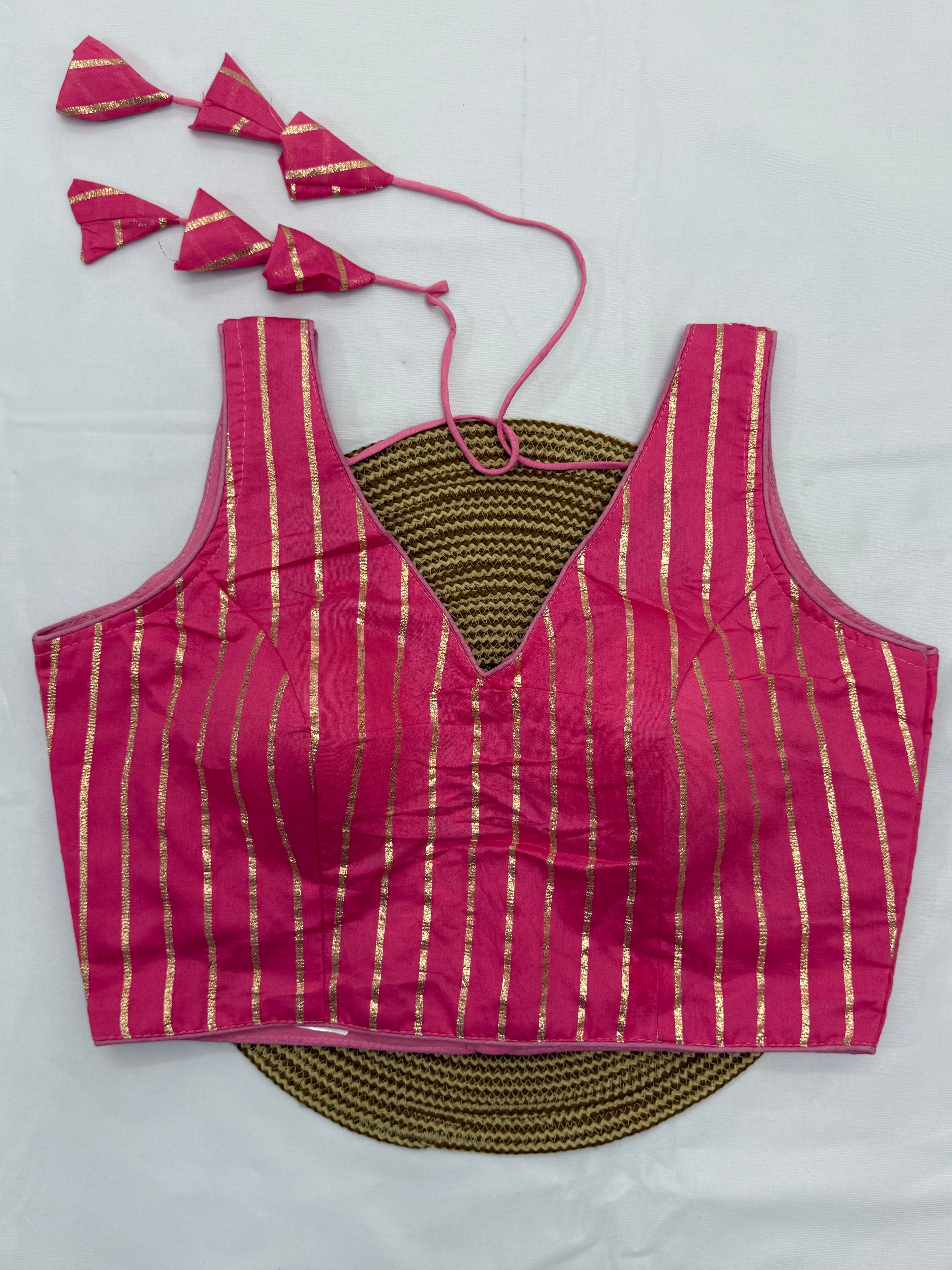 DESIGNER SLEEVELESS READYMADE BLOUSE