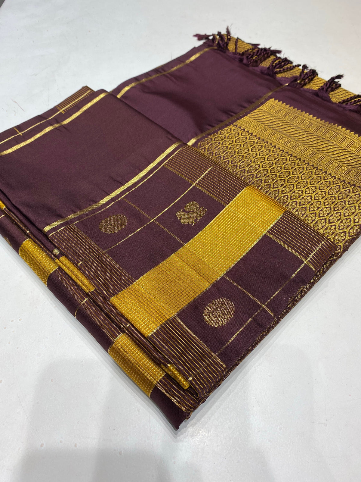PREMIUM SAMPANGI BROWN PAALUM PAZHAMUM SAREE