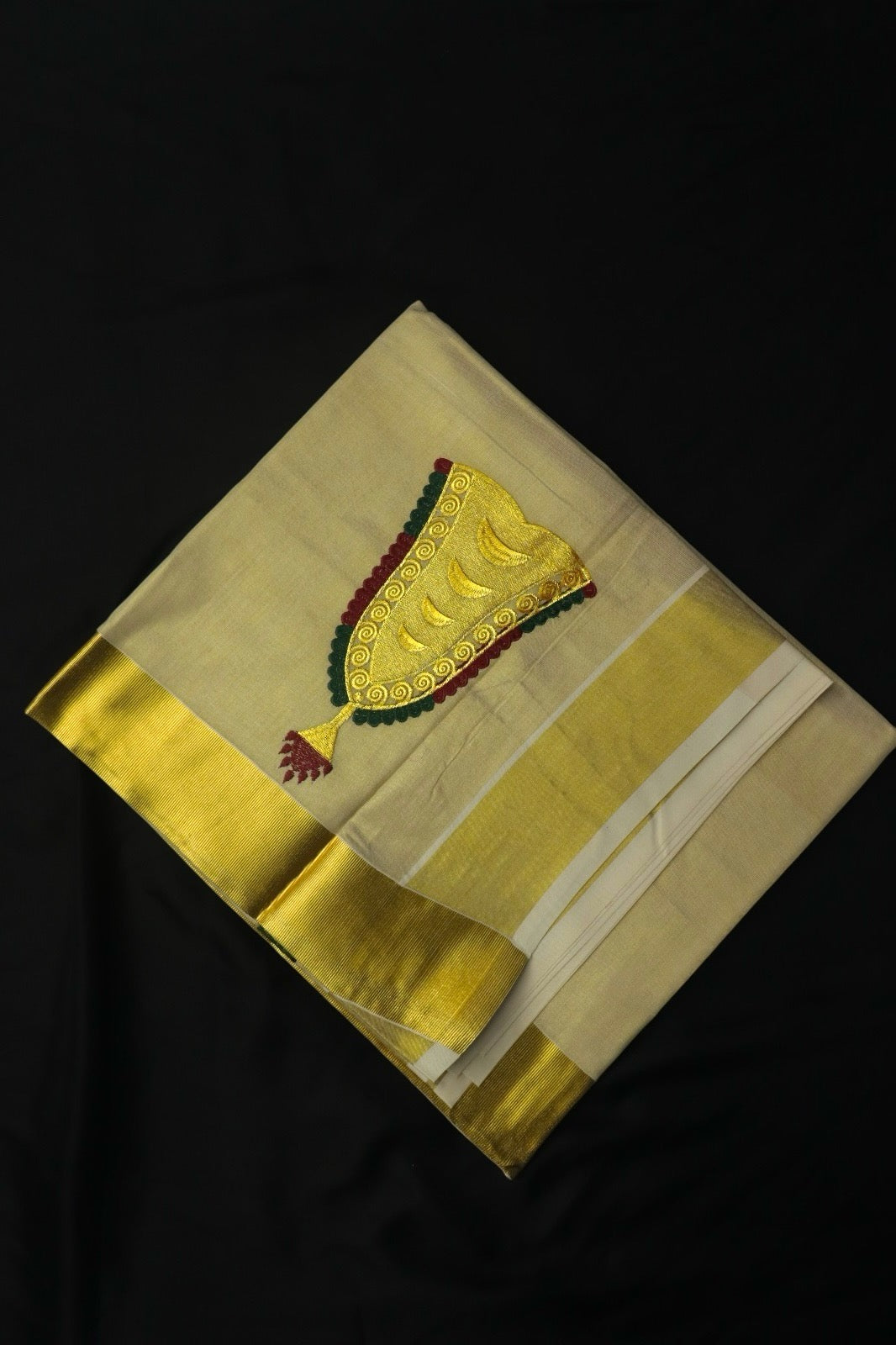 NETTIPATTAM DESIGN GOLDEN TISSUE SAREE