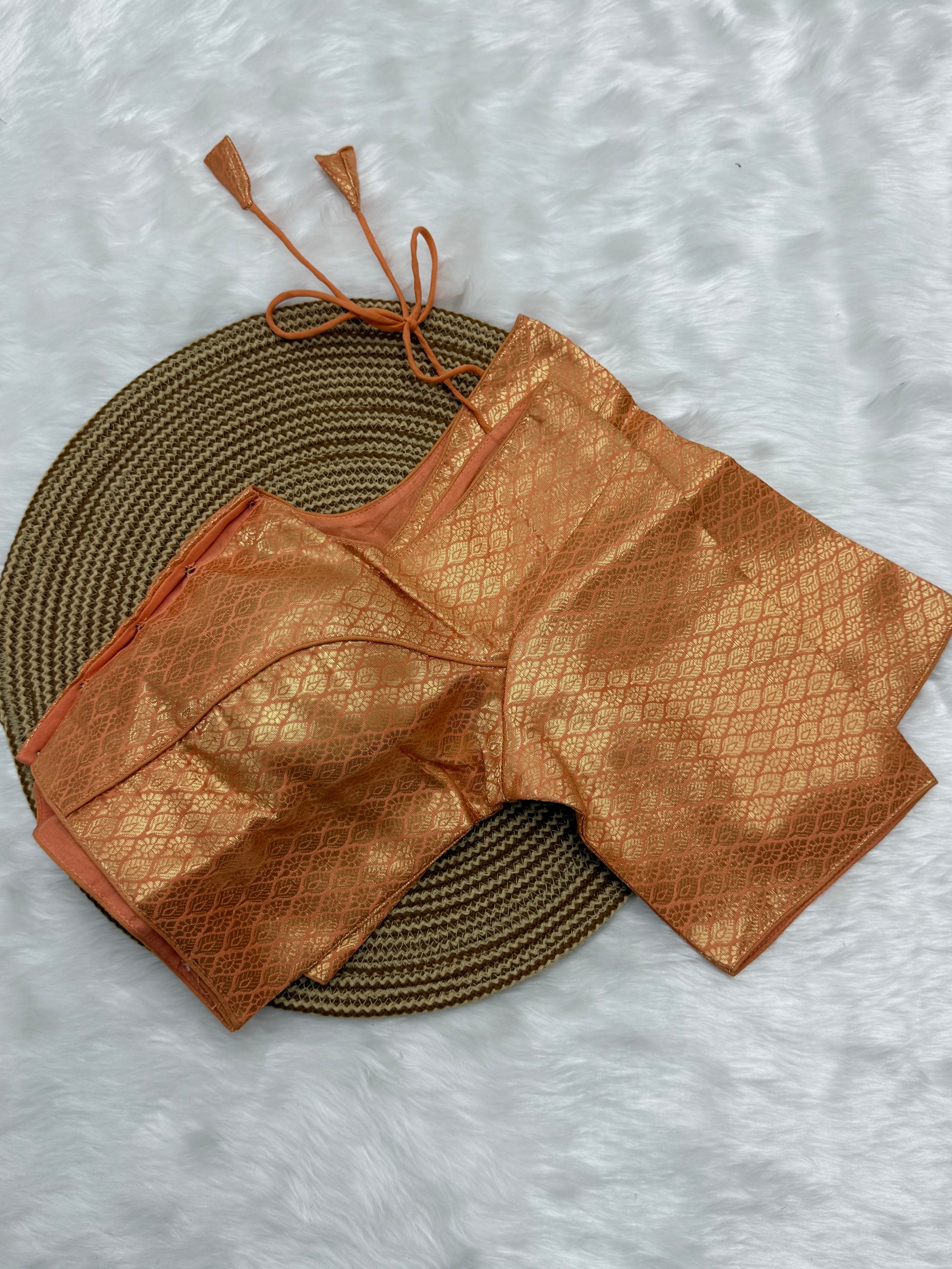 READYMADE JACQUARD SAREE BLOUSE