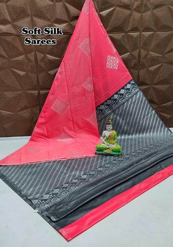 KANCHIPRAM SOFT SILK SAREES - PUNCH