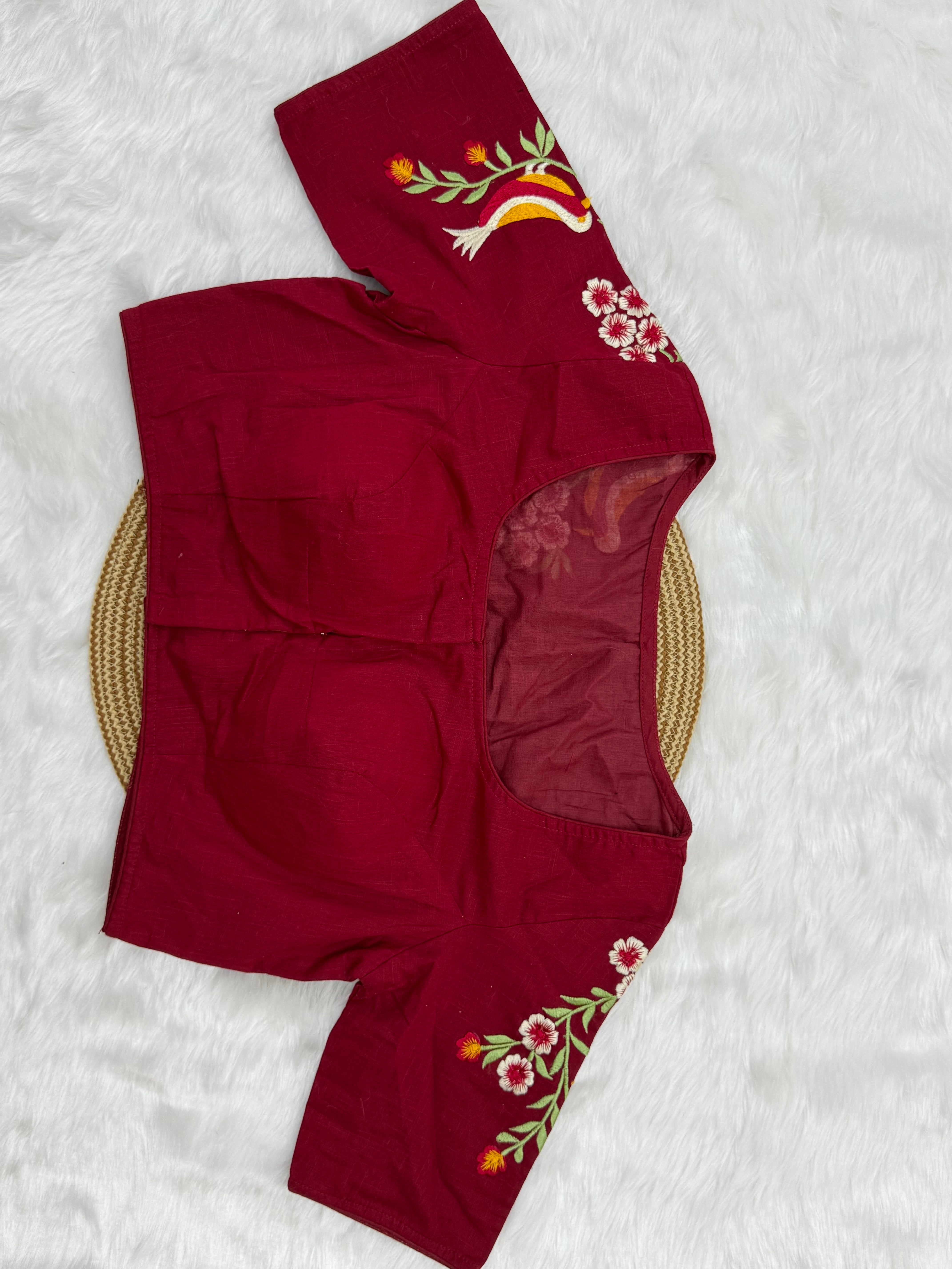 TRENDY EMBROIDERY WORK READYMADE BLOUSE