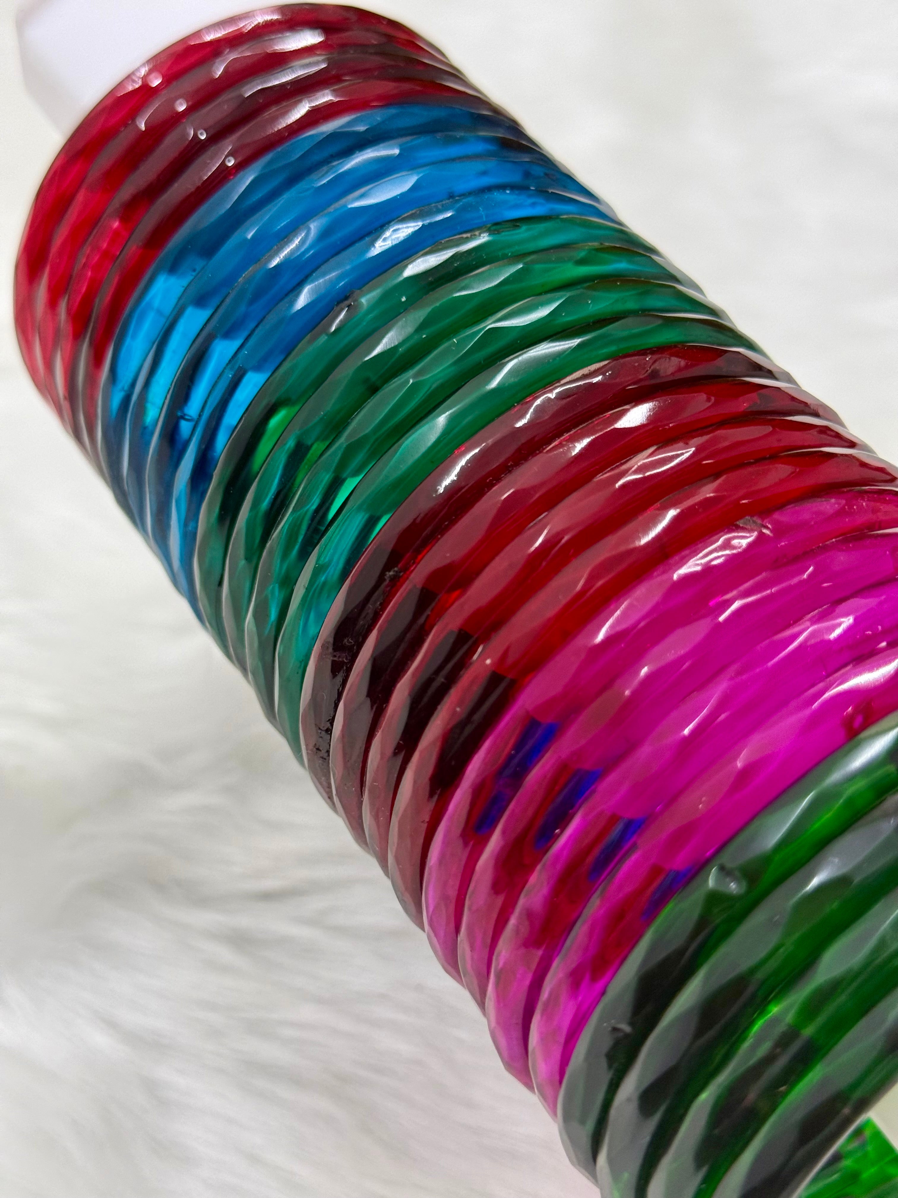 VIRAL TRENDING JELLY BANGLES - 6 COLOURS (BOX OF 24 PCS)