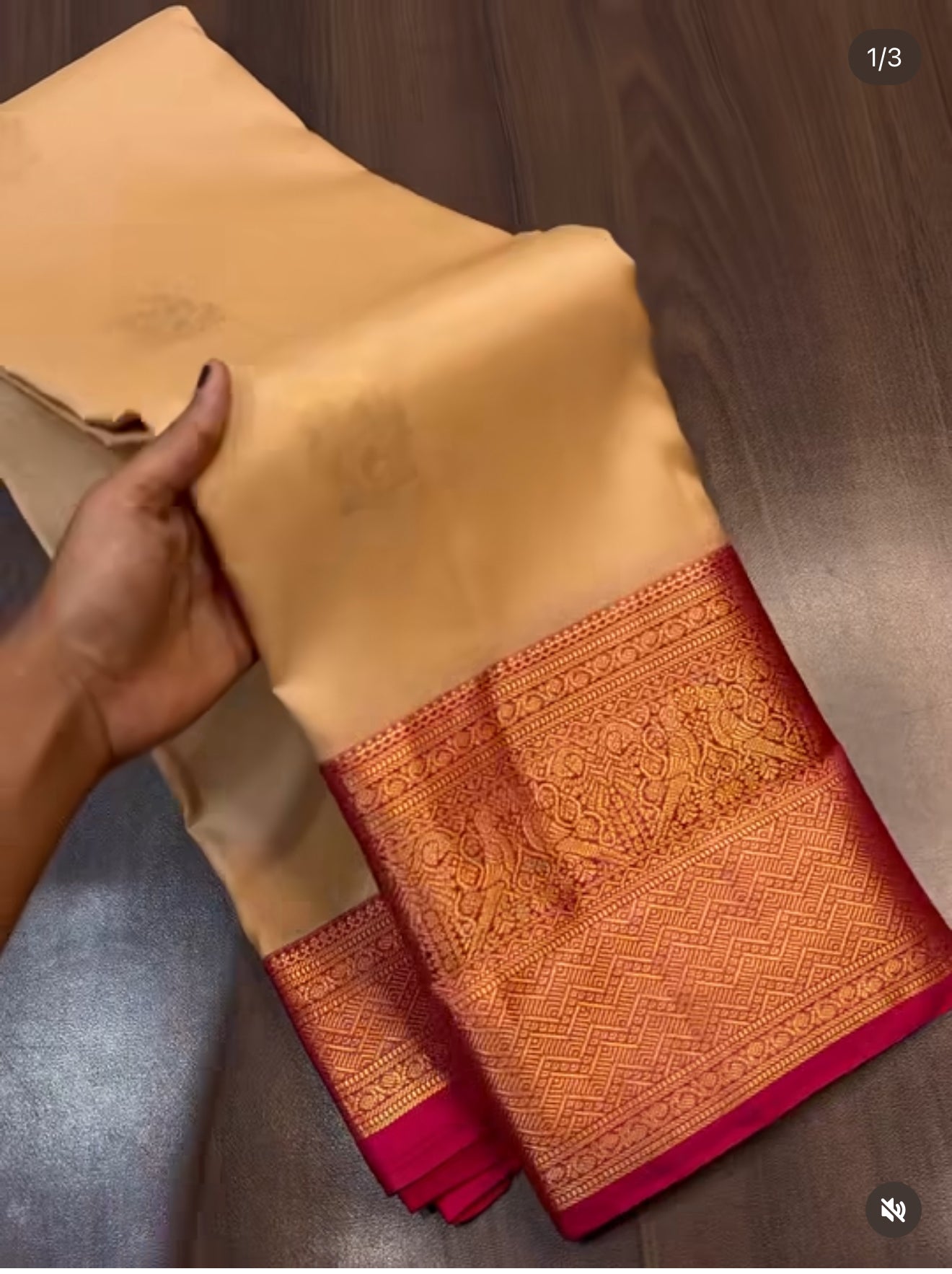 KANCHIPURAM PURE SILK SAREE | SILKMARK® CERTIFIED - CREAM