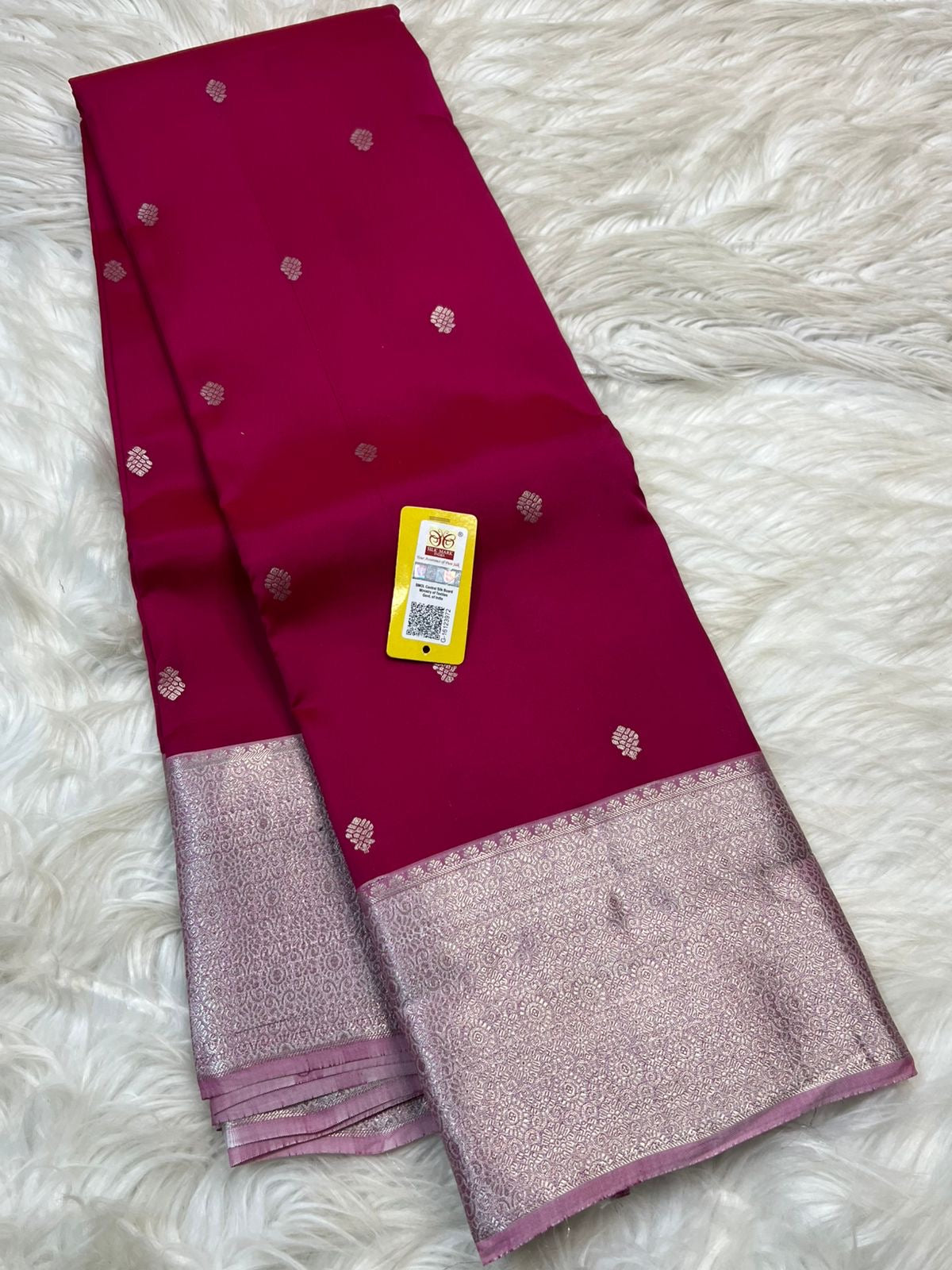 KANCHIPURAM PURE SILK SAREE | SILKMARK® CERTIFIED - MAGENTA
