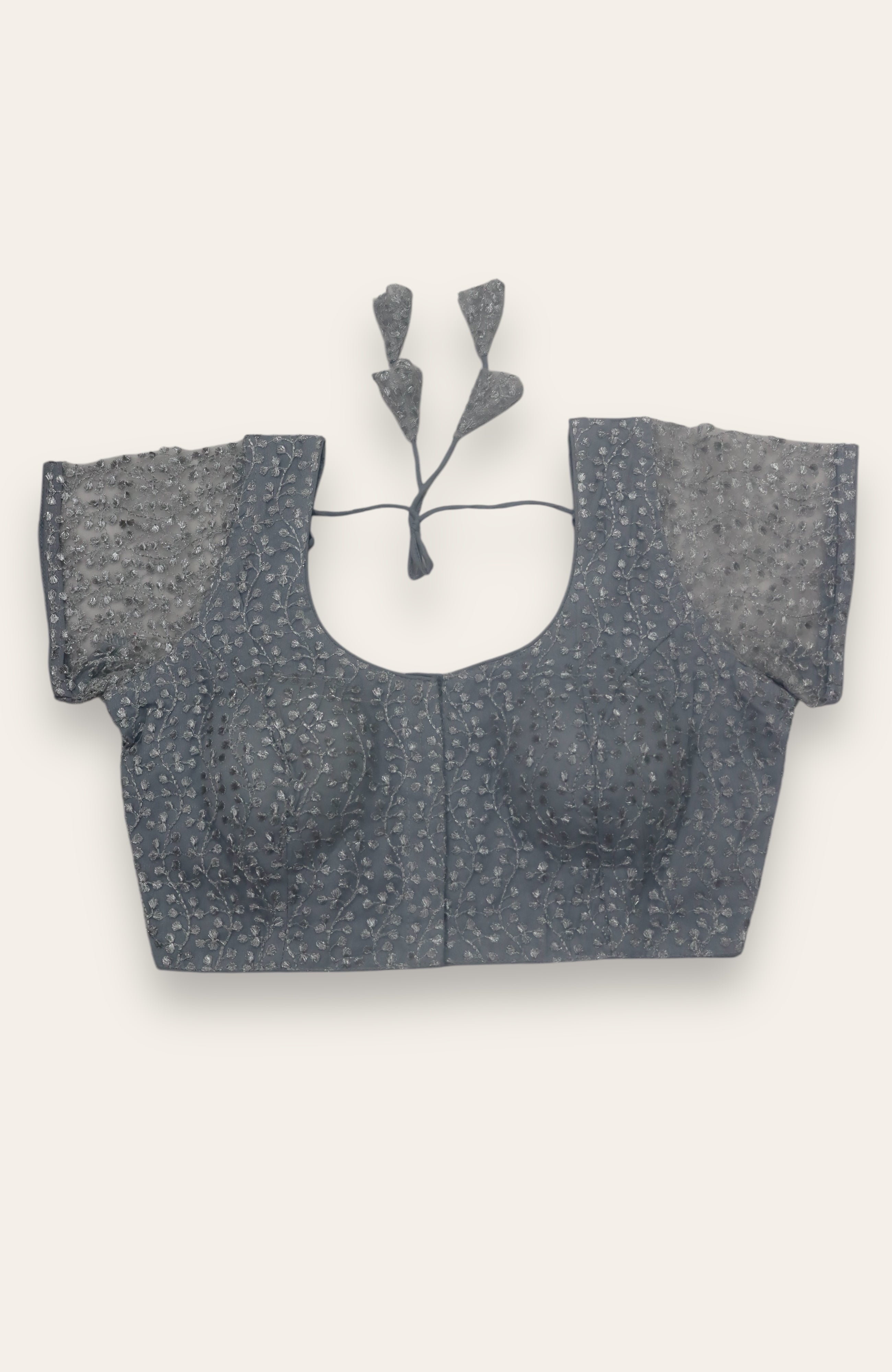 FANCY READYMADE BLOUSE - GREY