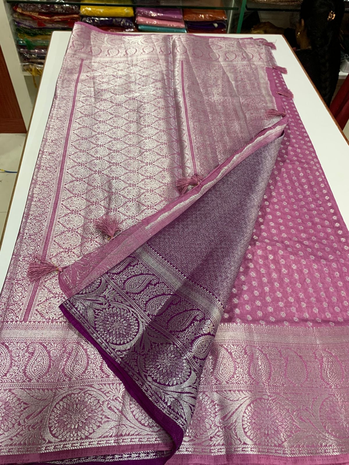PREMIUM SEMI RAW SILK - ORCHID PINK
