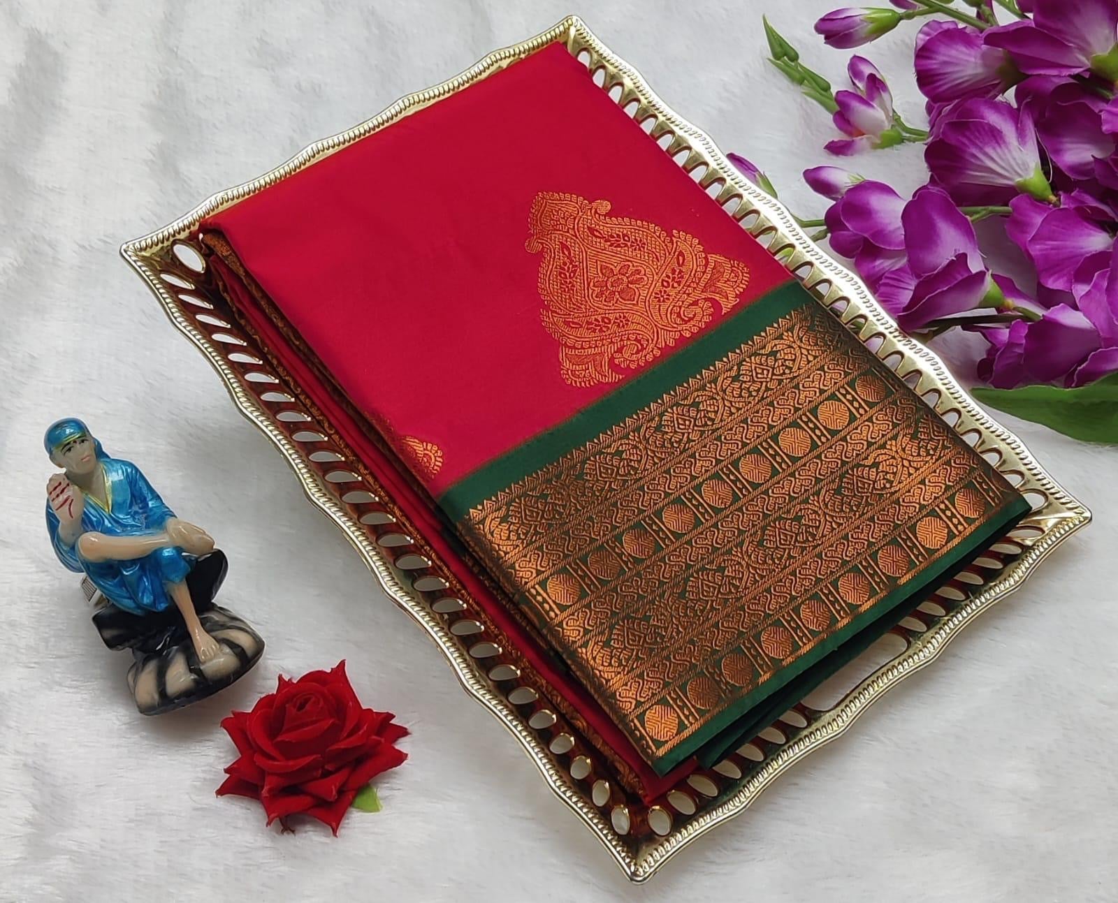 PREMIUM KORVAI SOFT SILK SAREE - MAGENTA