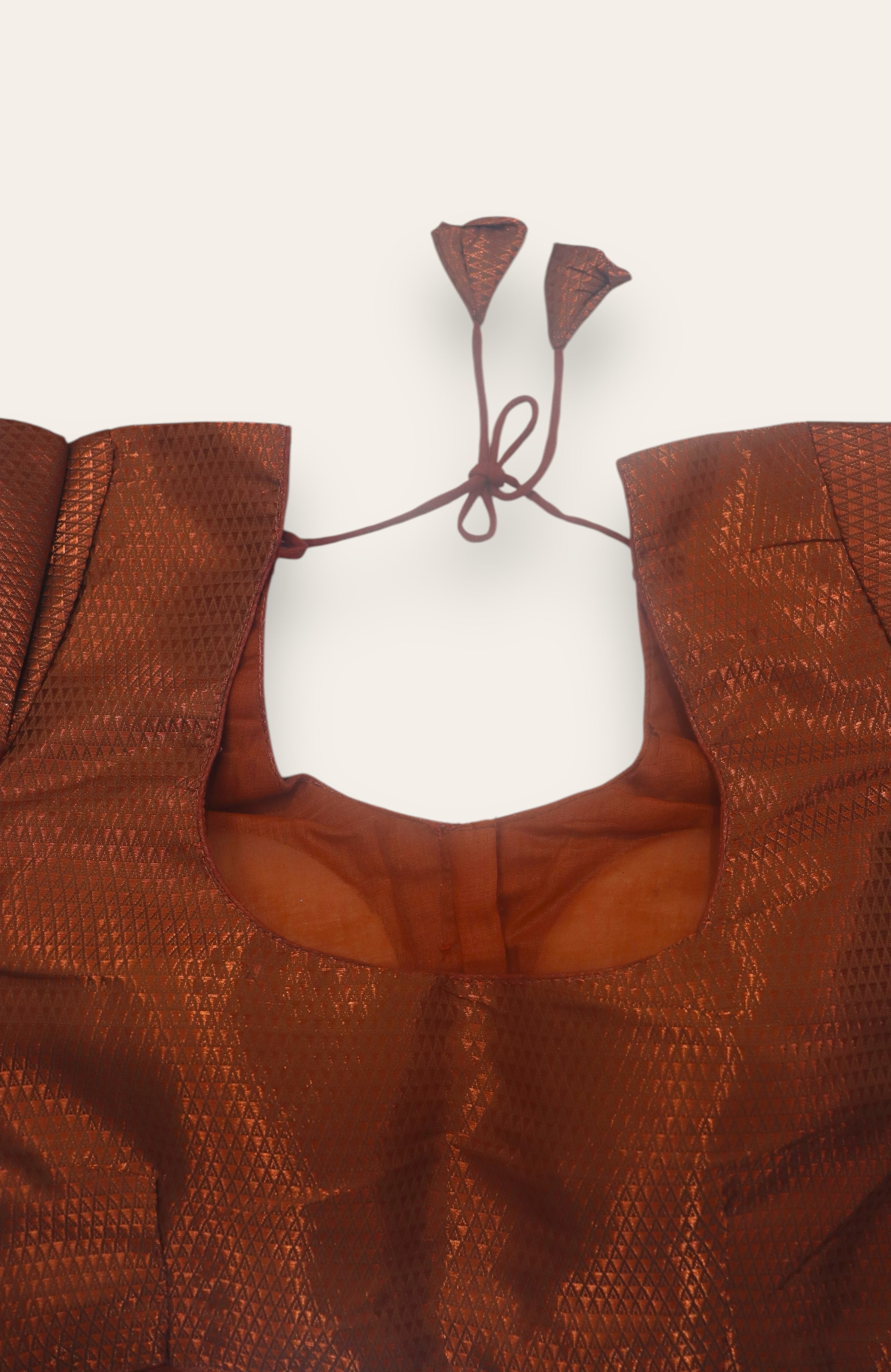 DESIGNER READYMADE BLOUSE - COPPER