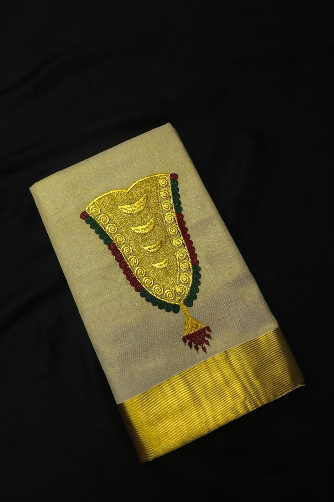 NETTIPATTAM DESIGN GOLDEN TISSUE SAREE