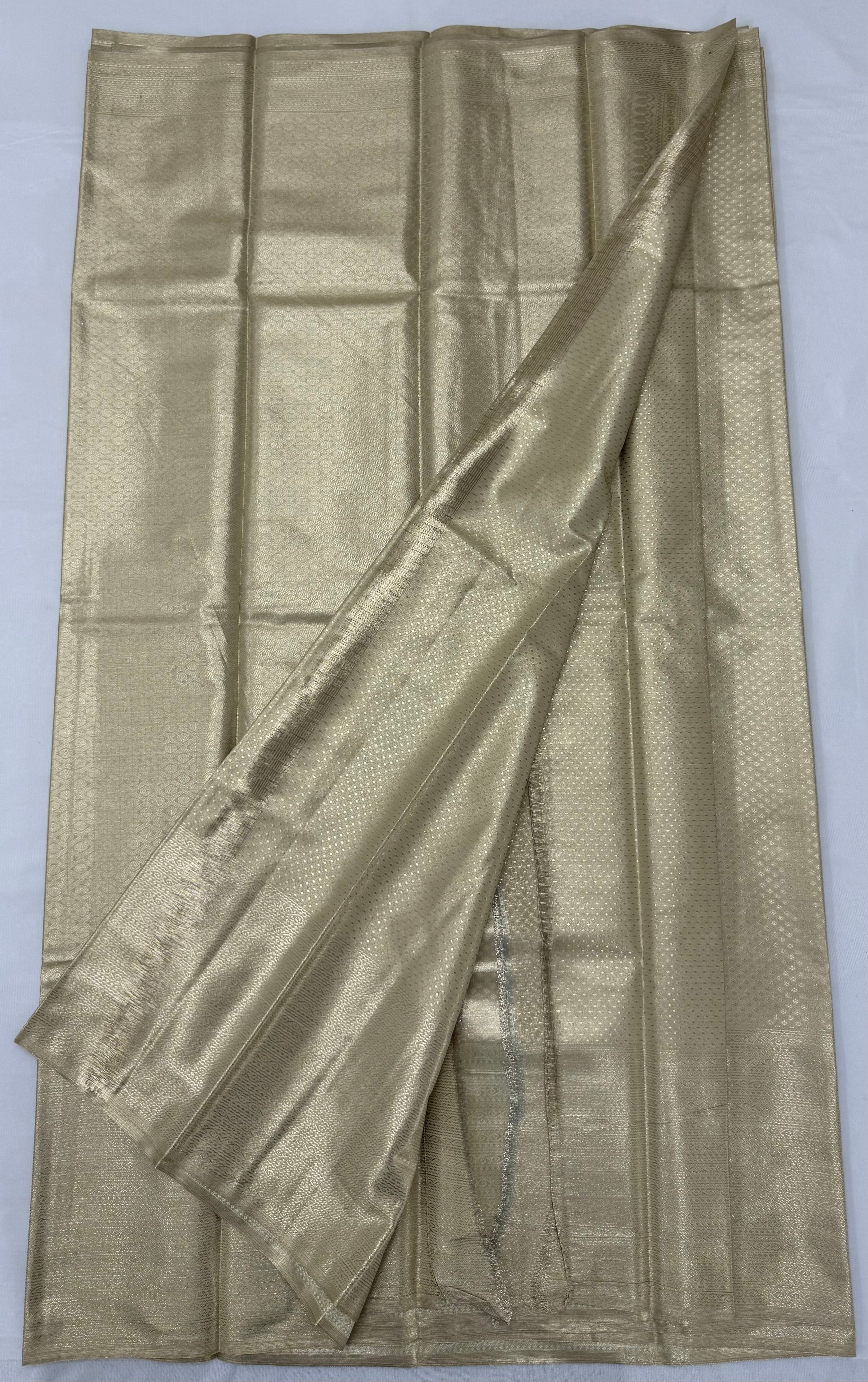 PREMIUM KANCHI TISUSE SILK SAREE - SANDAL