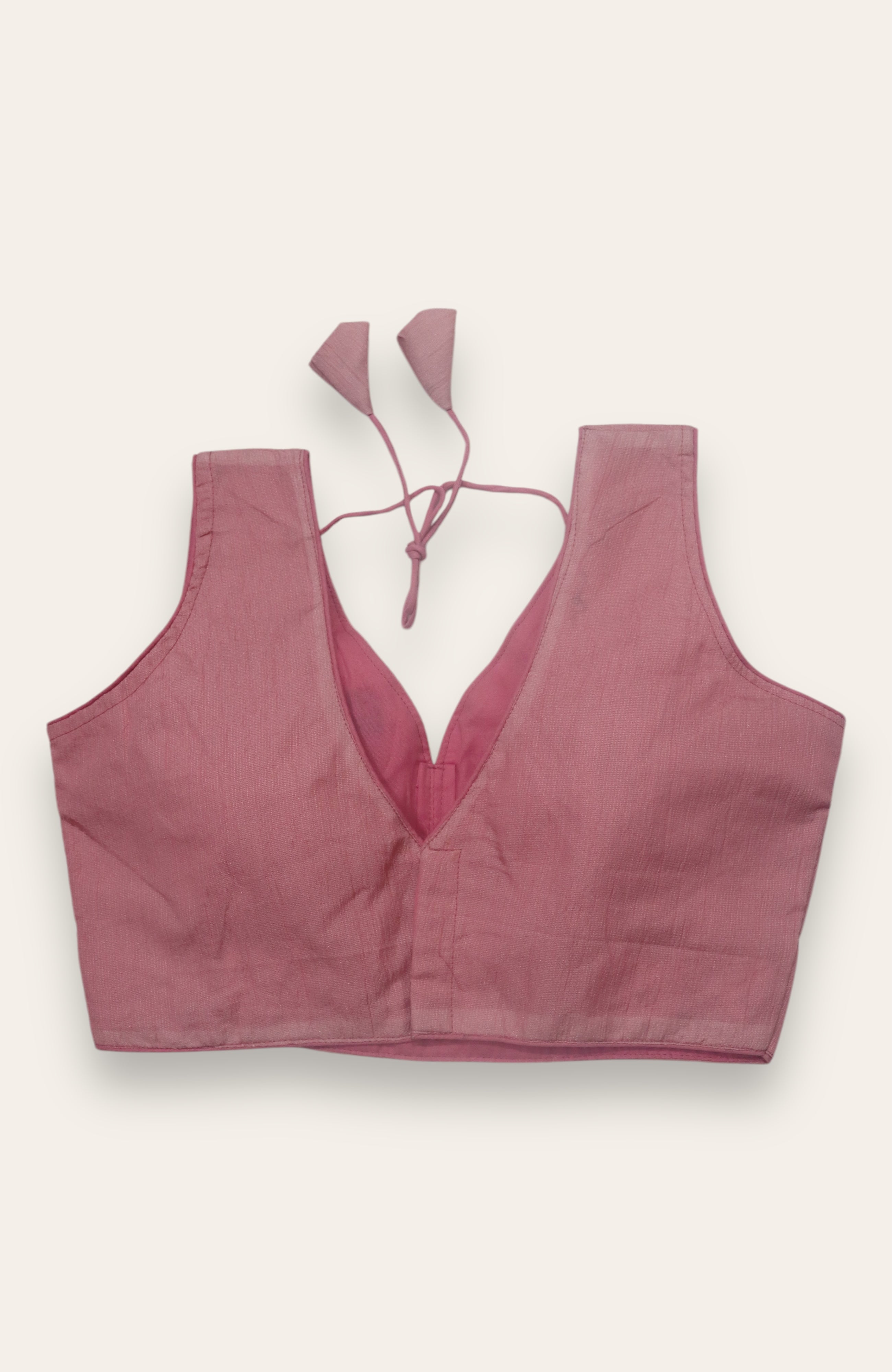 SLEEVELESS READYMADE BLOUSE - PINK