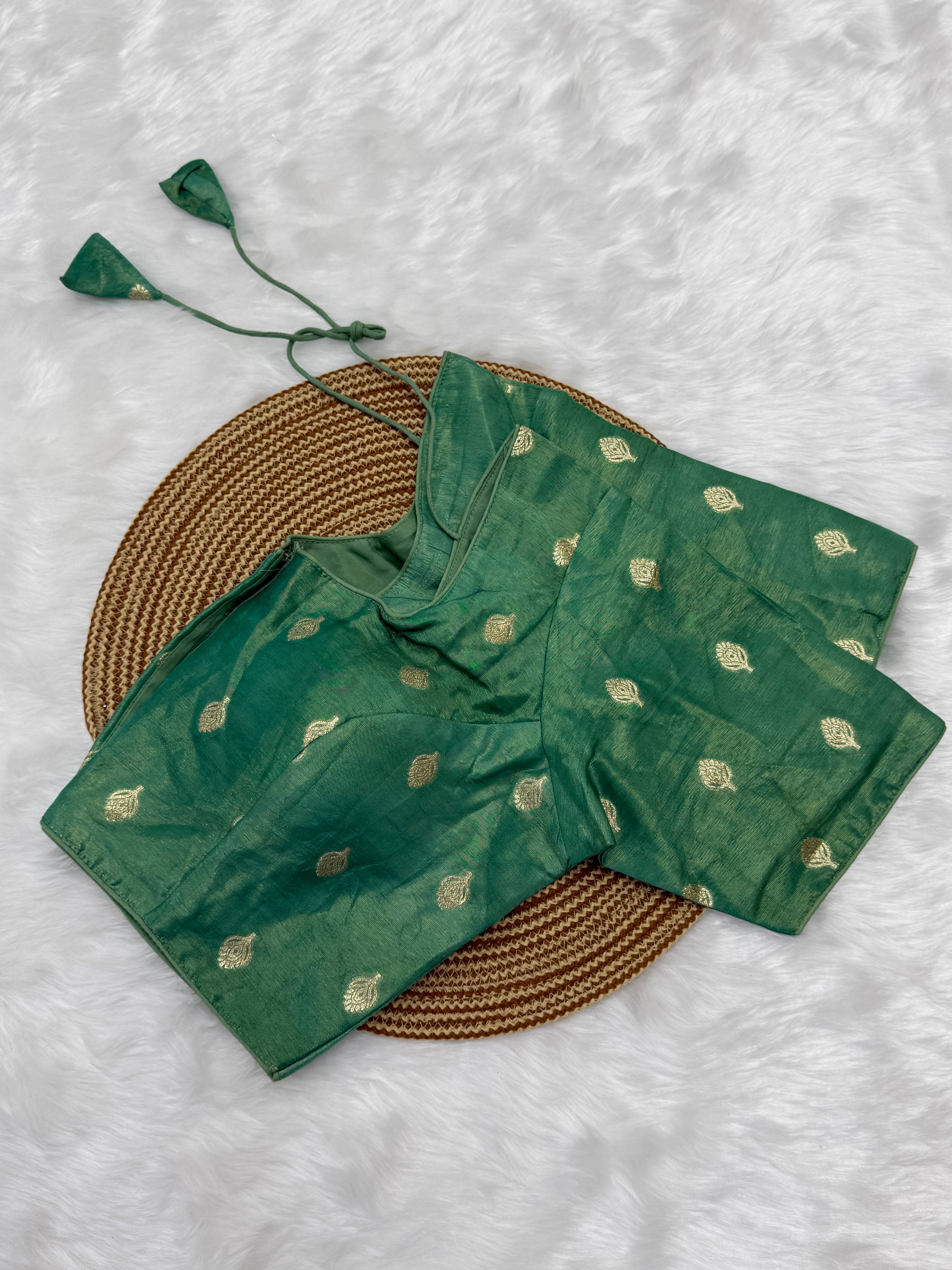 READYMADE JACQUARD SAREE BLOUSE