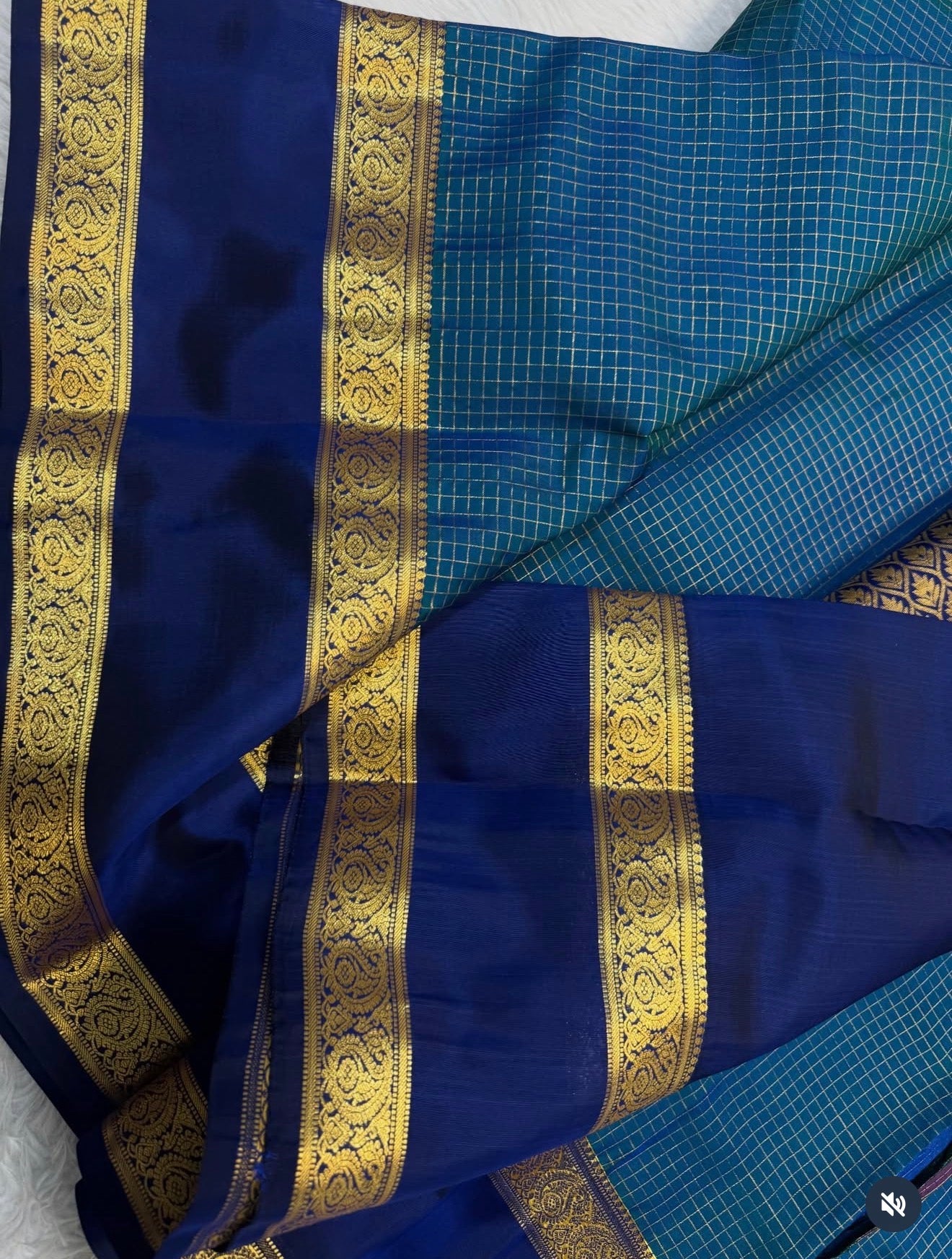 KANCHIPURAM PURE SILK SAREE | SILKMARK® CERTIFIED - TEAL GREEN